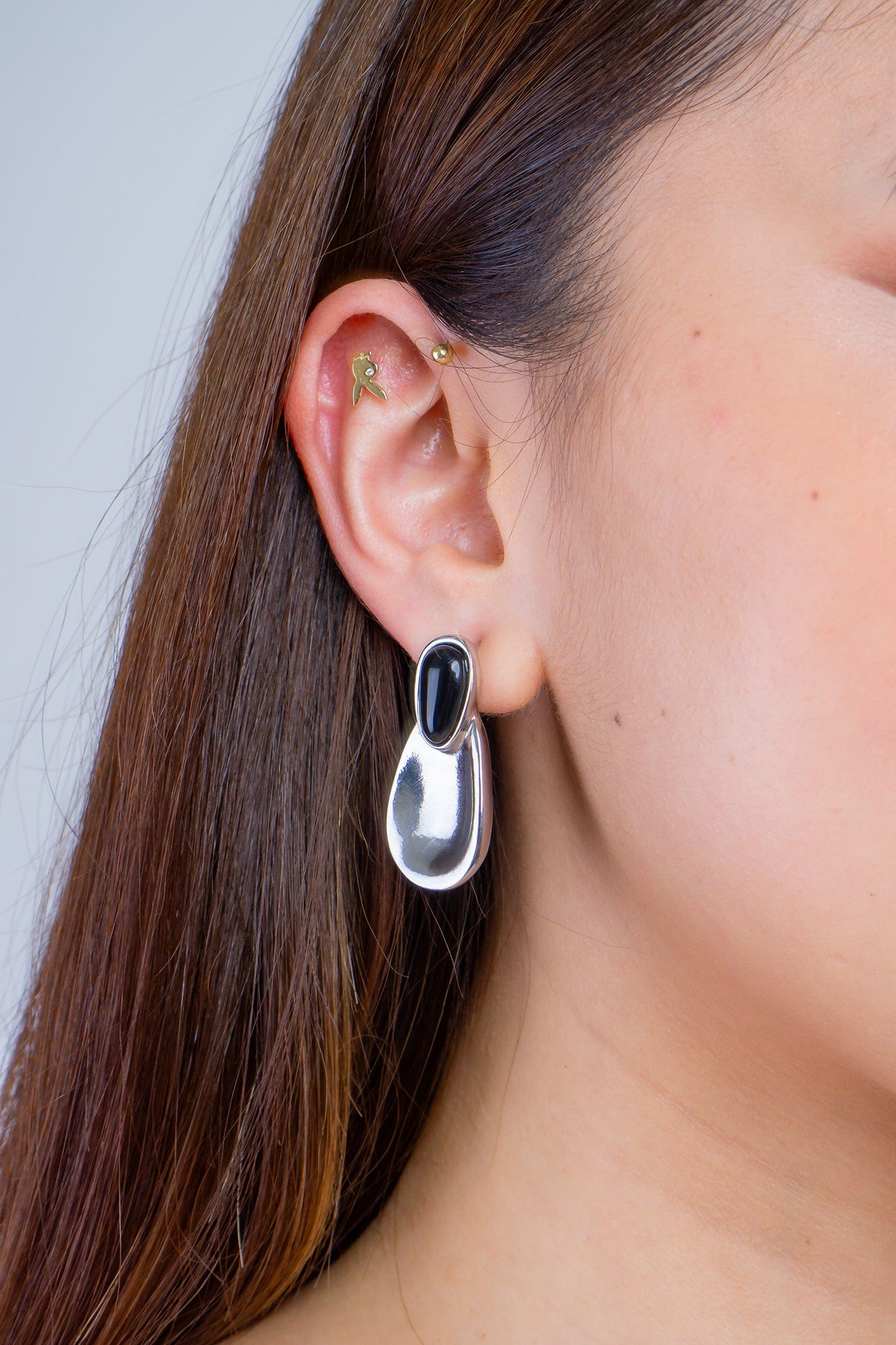 DCD EARRINGS Silver Alloy Teardrop Earrings