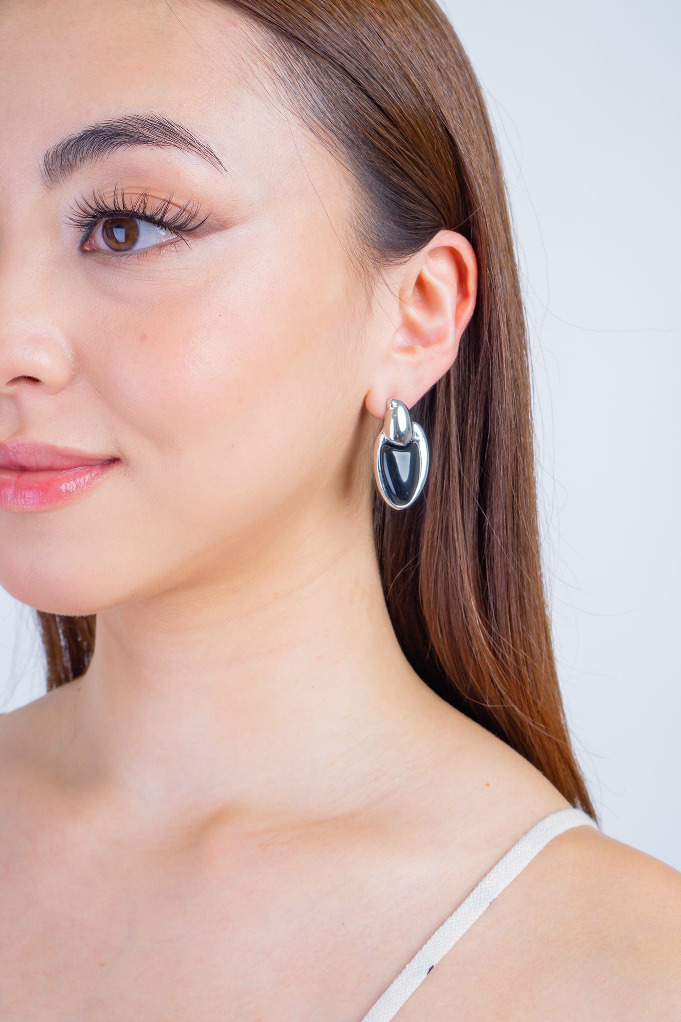 DCD EARRINGS Silver Alloy Teardrop Earrings
