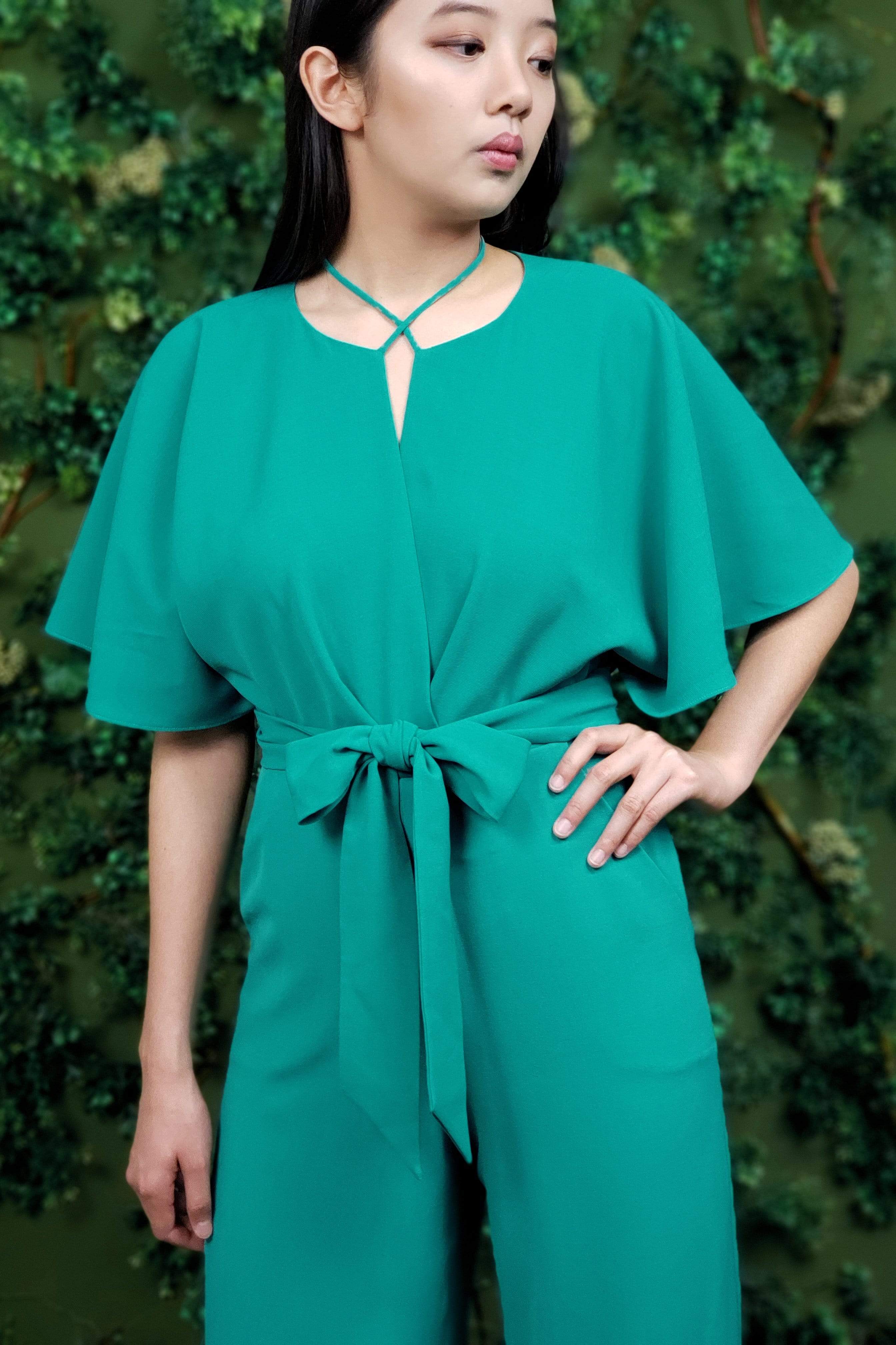 JUMPSUITS & ROMPERS Necee Jumpsuit Sea Glass - Chloe Dao