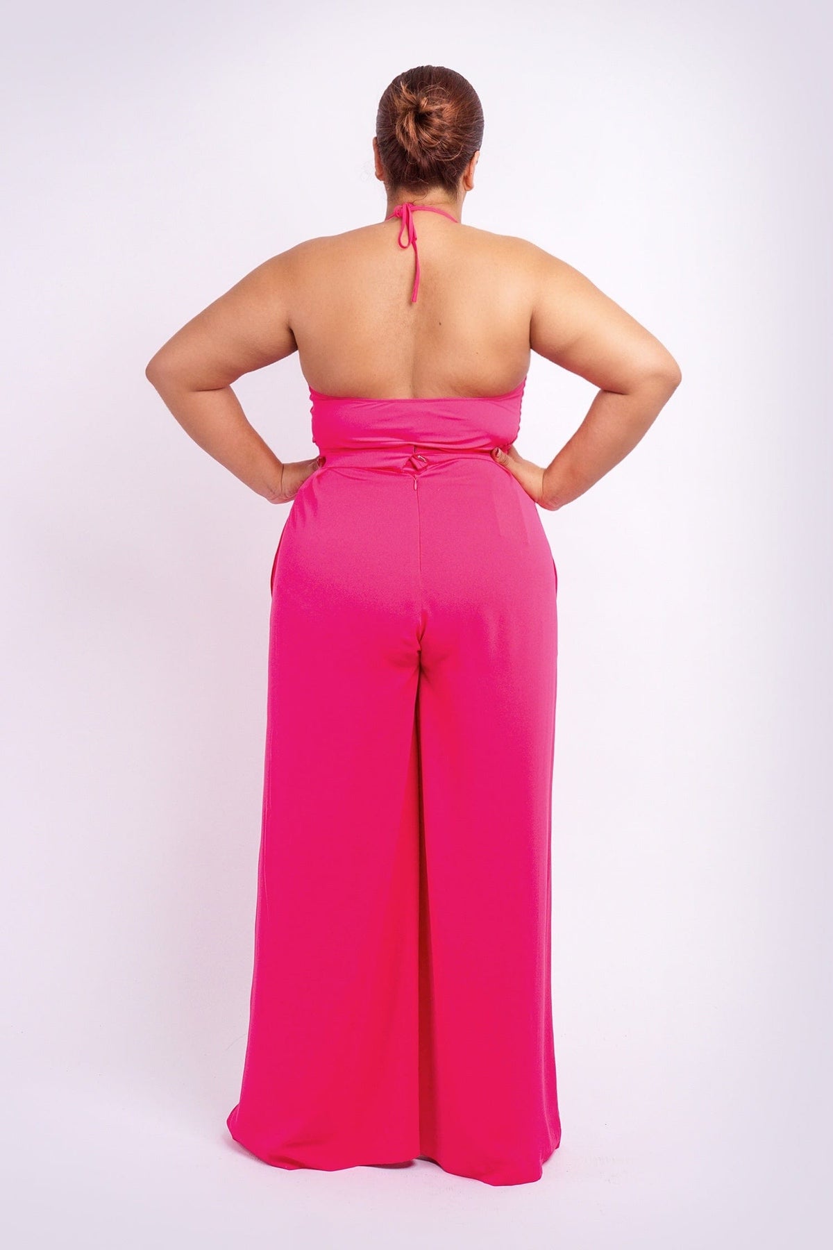 Chloe Dao BOTTOMS Pink Pleated High Waist Relaxing Leslie Pants