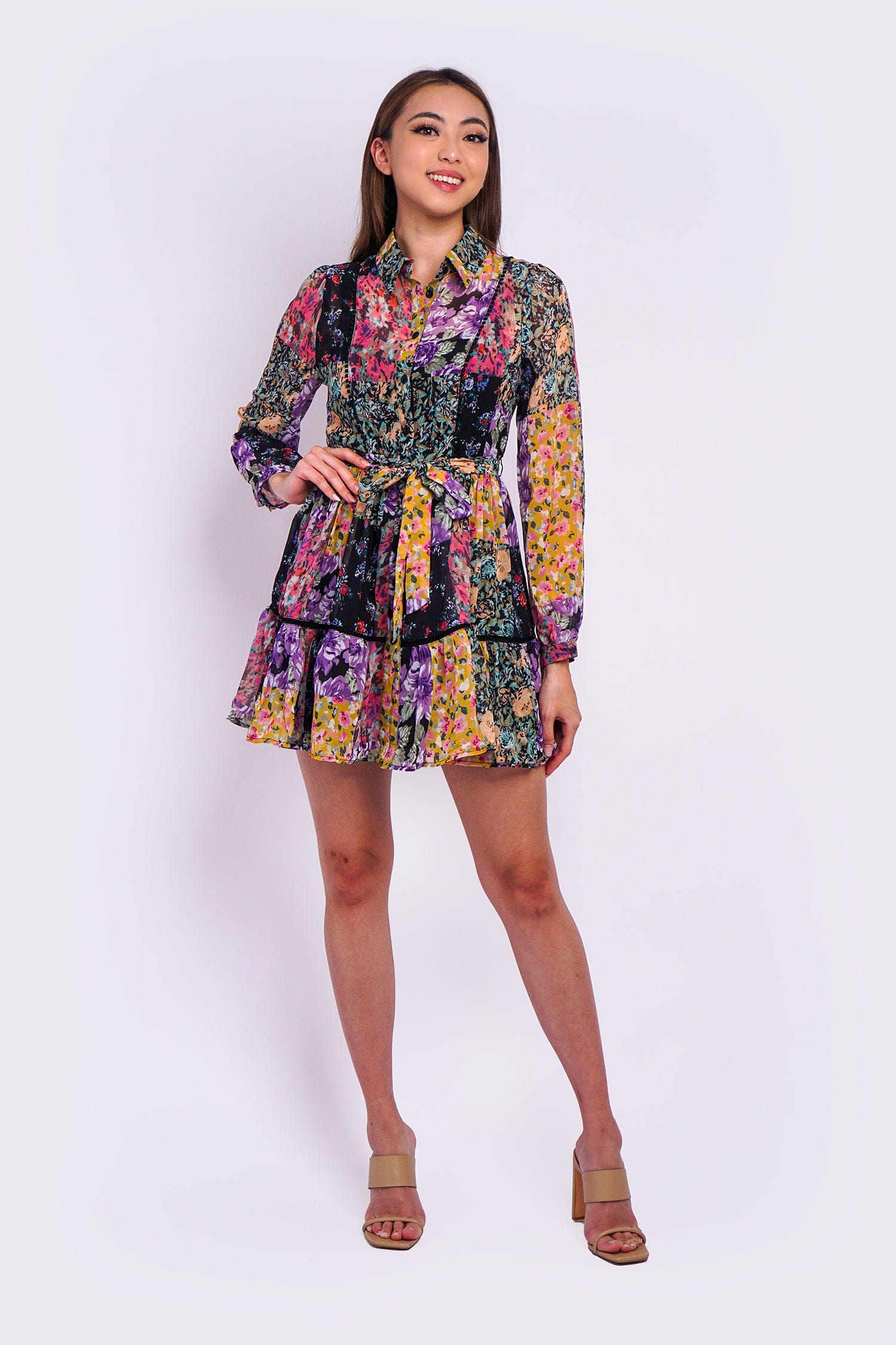 DCD DRESSES Black Floral Perfect Dress