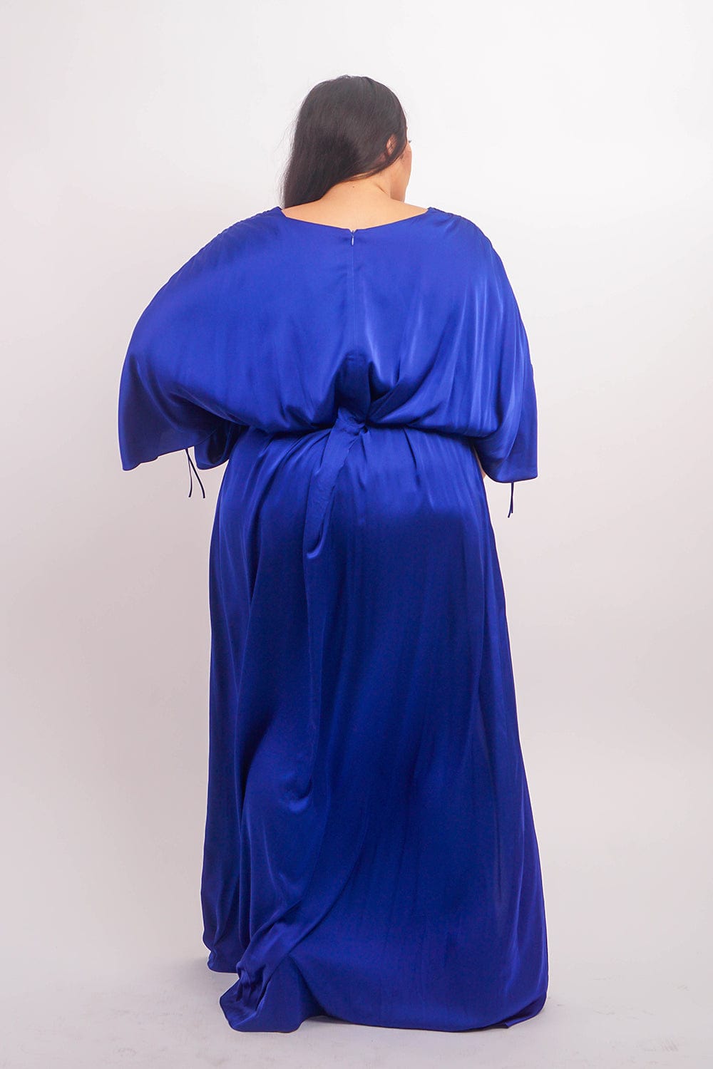 Chloe Dao DRESSES Cobalt Satin Kasumi Maxi Dress