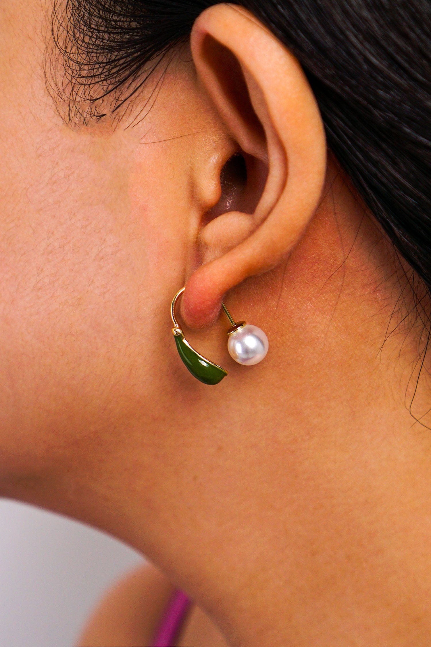 Buy BEAUTY PLUS COLLECTION DARK GREEN EARRINGS at Amazon.in