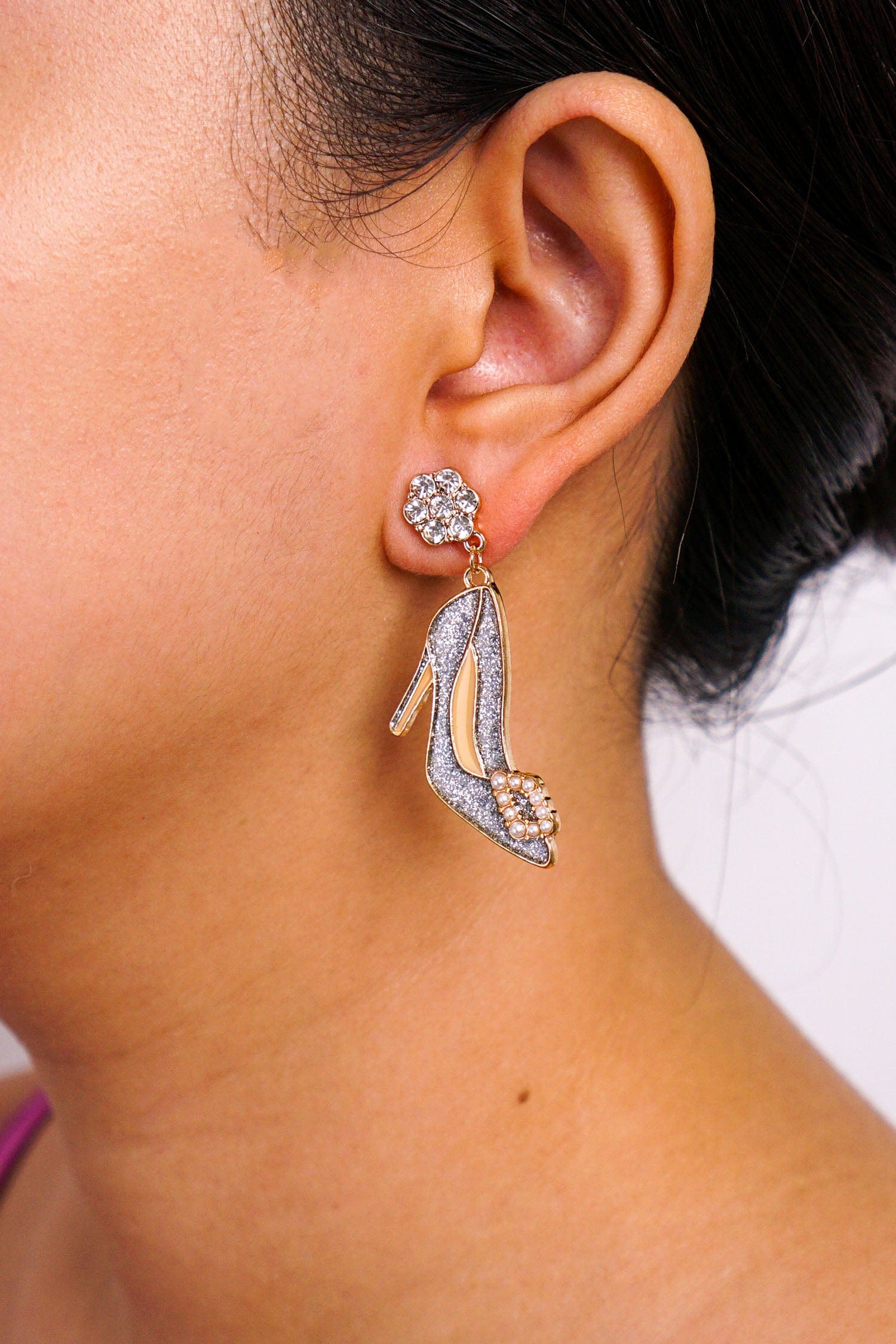 DCD EARRINGS Silver Stiletto Earrings