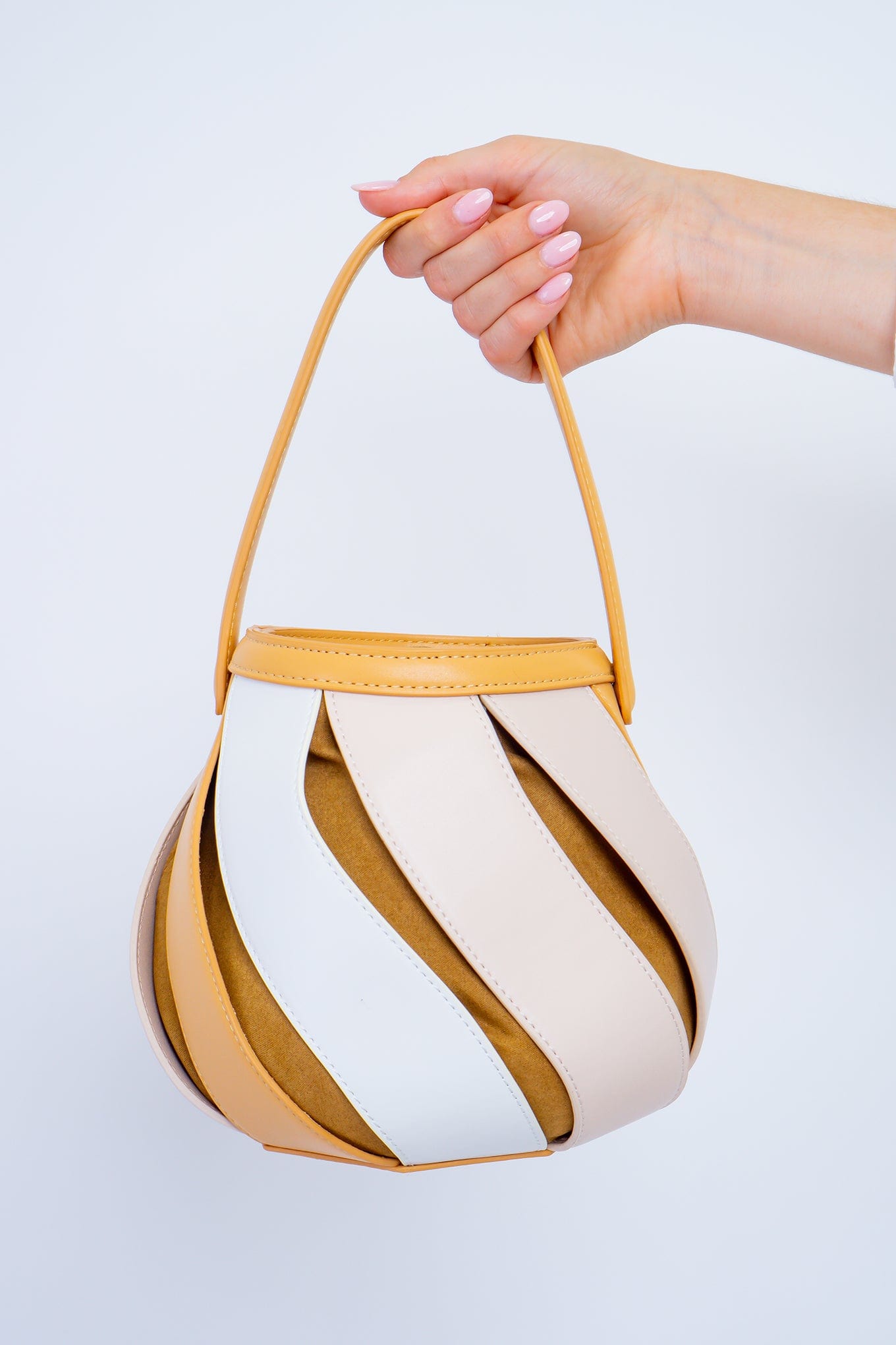 DCD HANDBAGS Beige Multi Bucket Bag