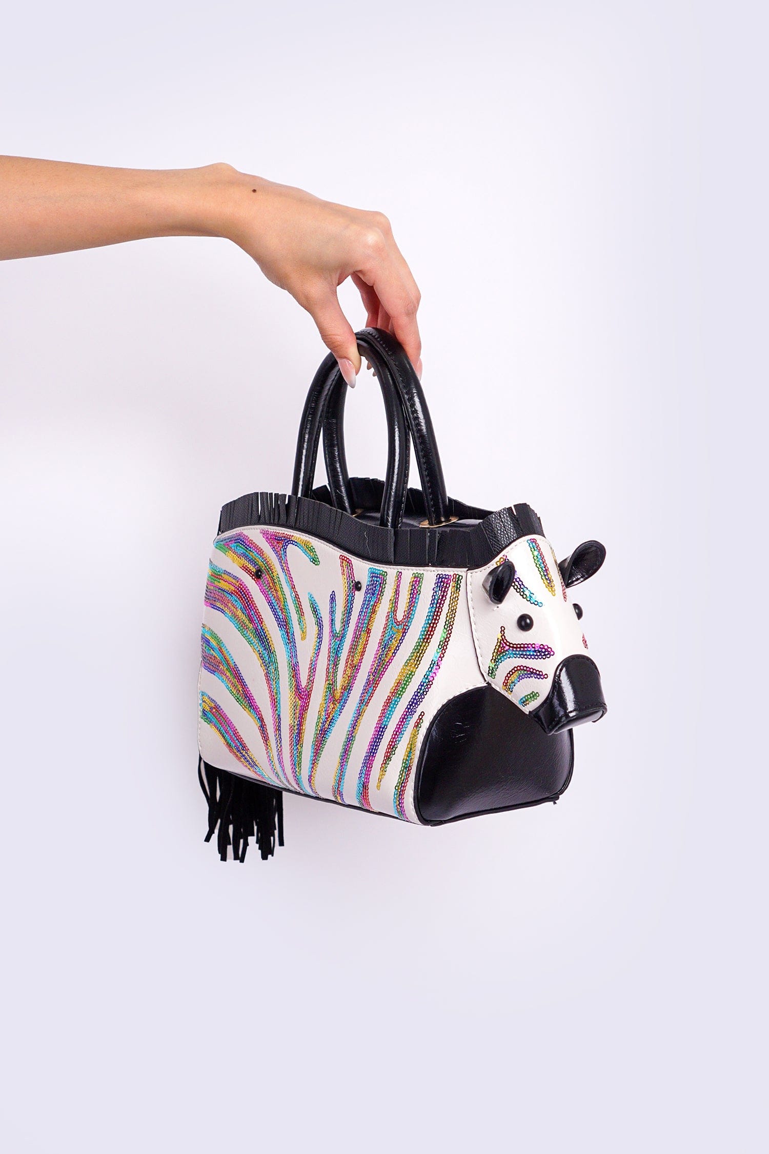 DCD HANDBAGS Multi Zebra Bag