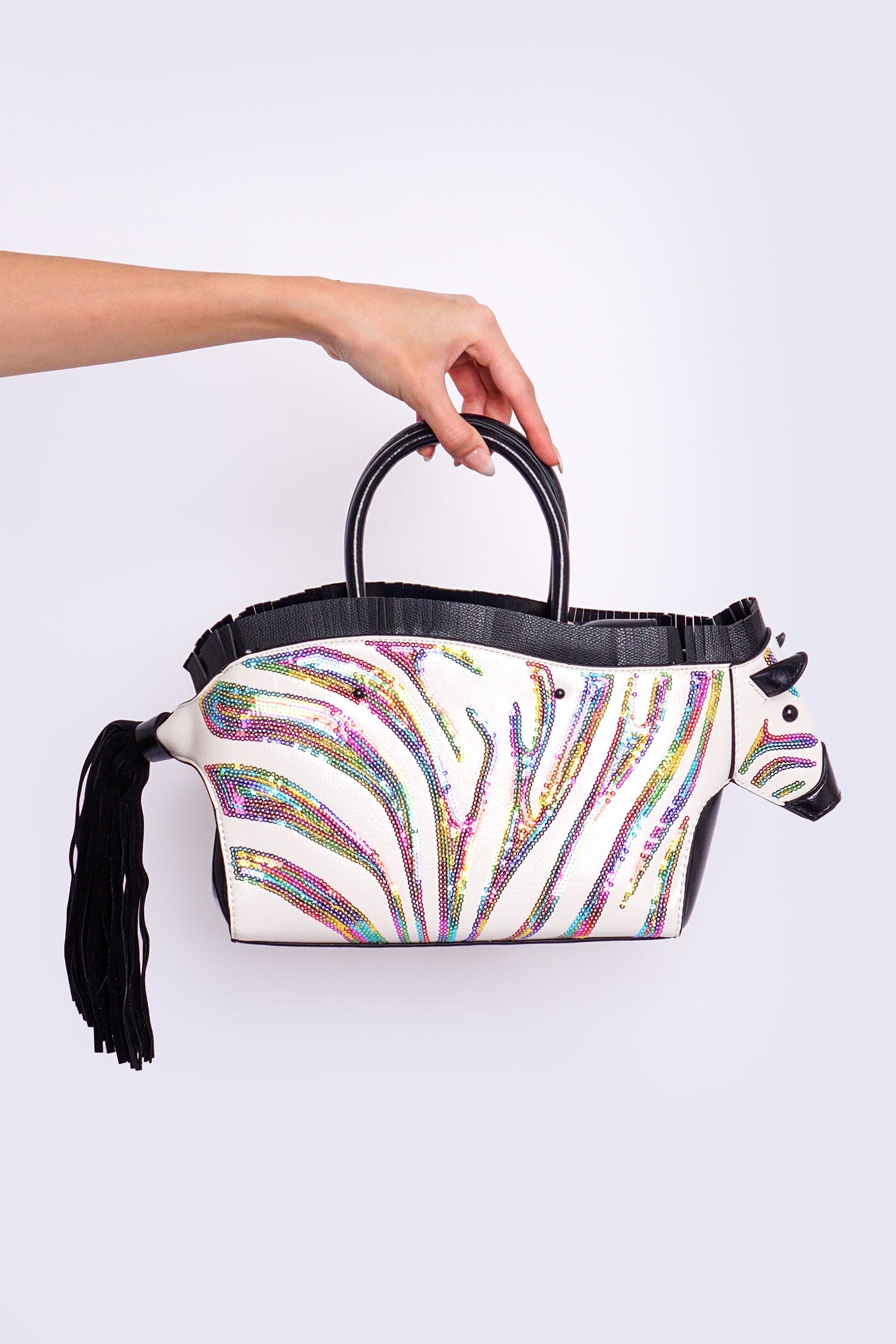 DCD HANDBAGS Multi Zebra Bag