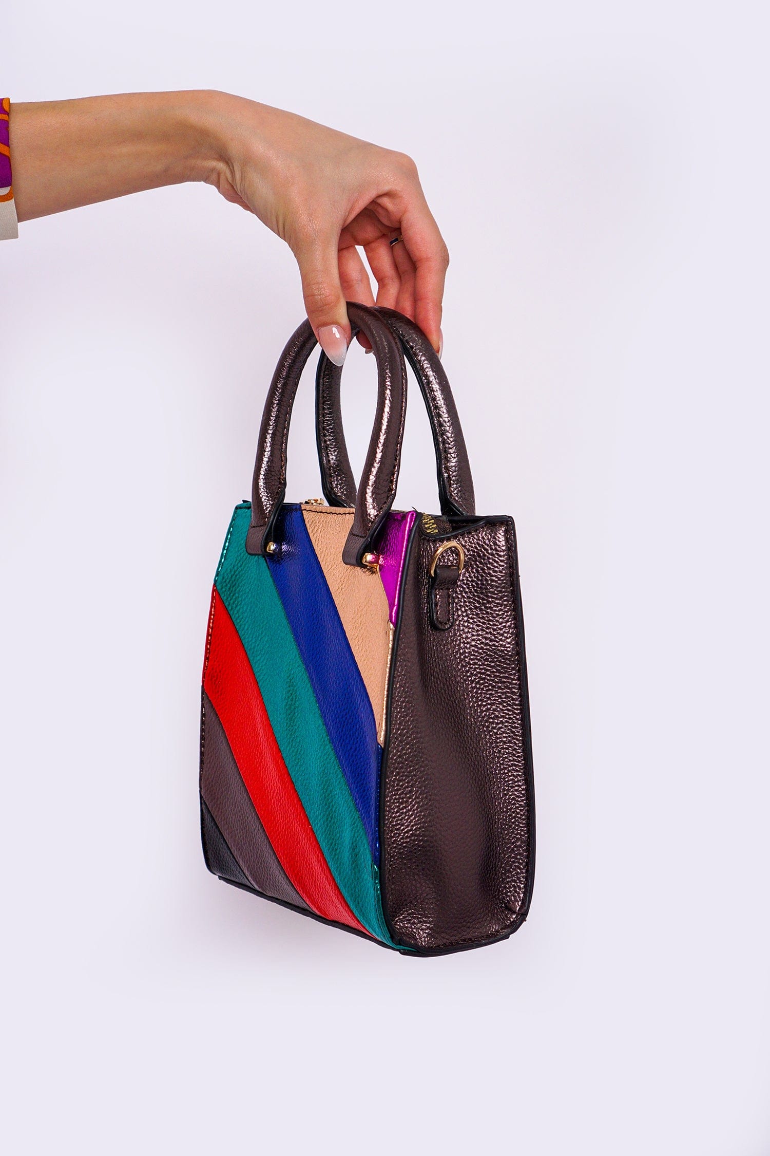 Amazon.com: ALAZA Shoulder Bag for Women Purse Clutch Rainbow Color Tie Dye  Chain Shoulder Tote Handbag with Zipper Closure(238ri4g) : Clothing, Shoes  & Jewelry