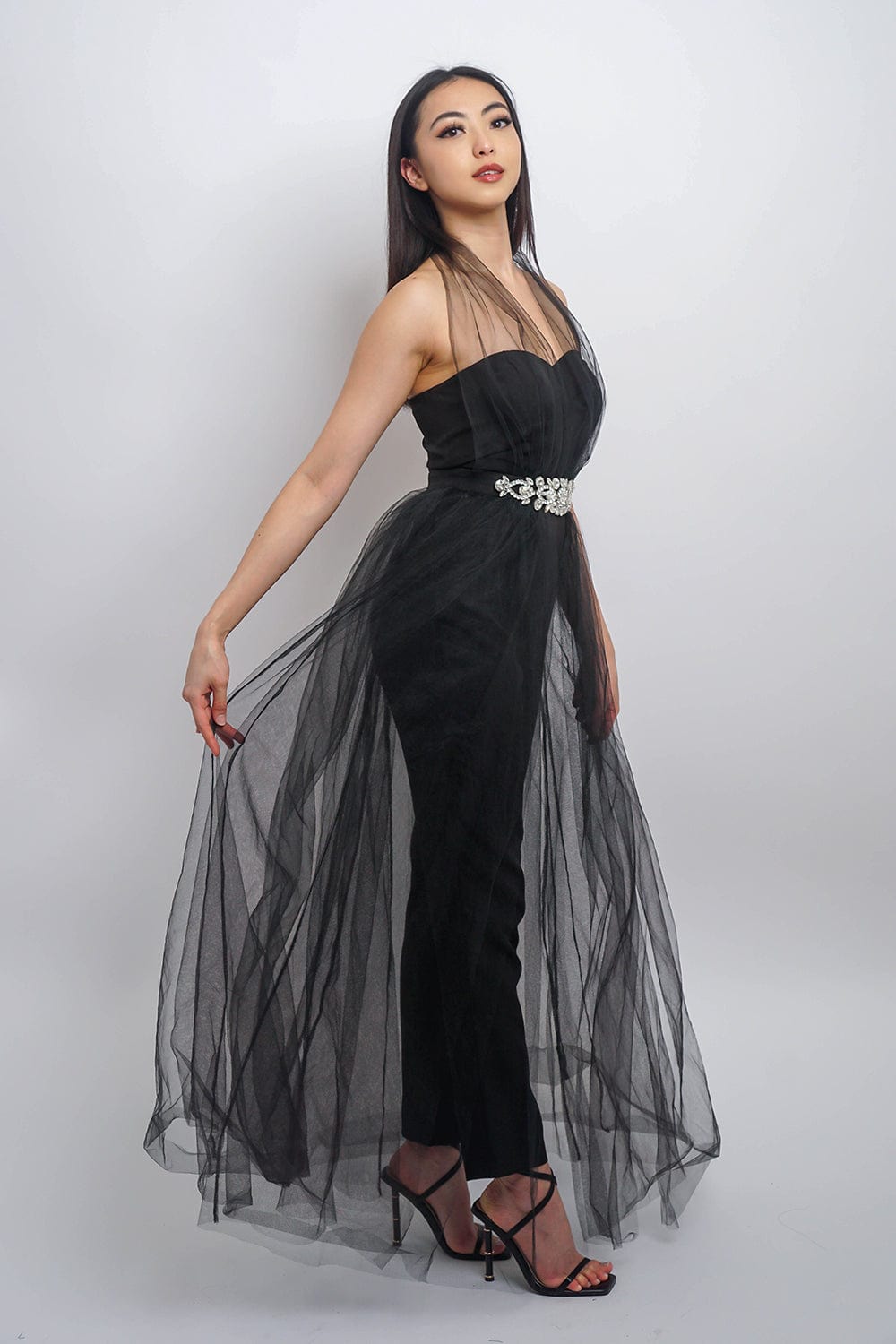 High low on sale tulle skirt jumpsuit