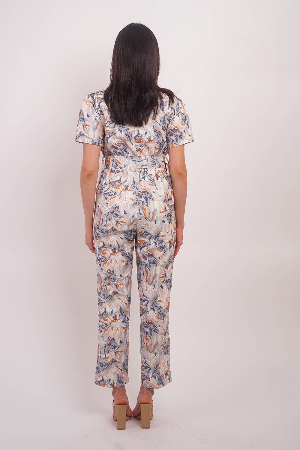 DCD Jumpsuits &amp; Rompers Floral Dusty Blue Jumpsuit