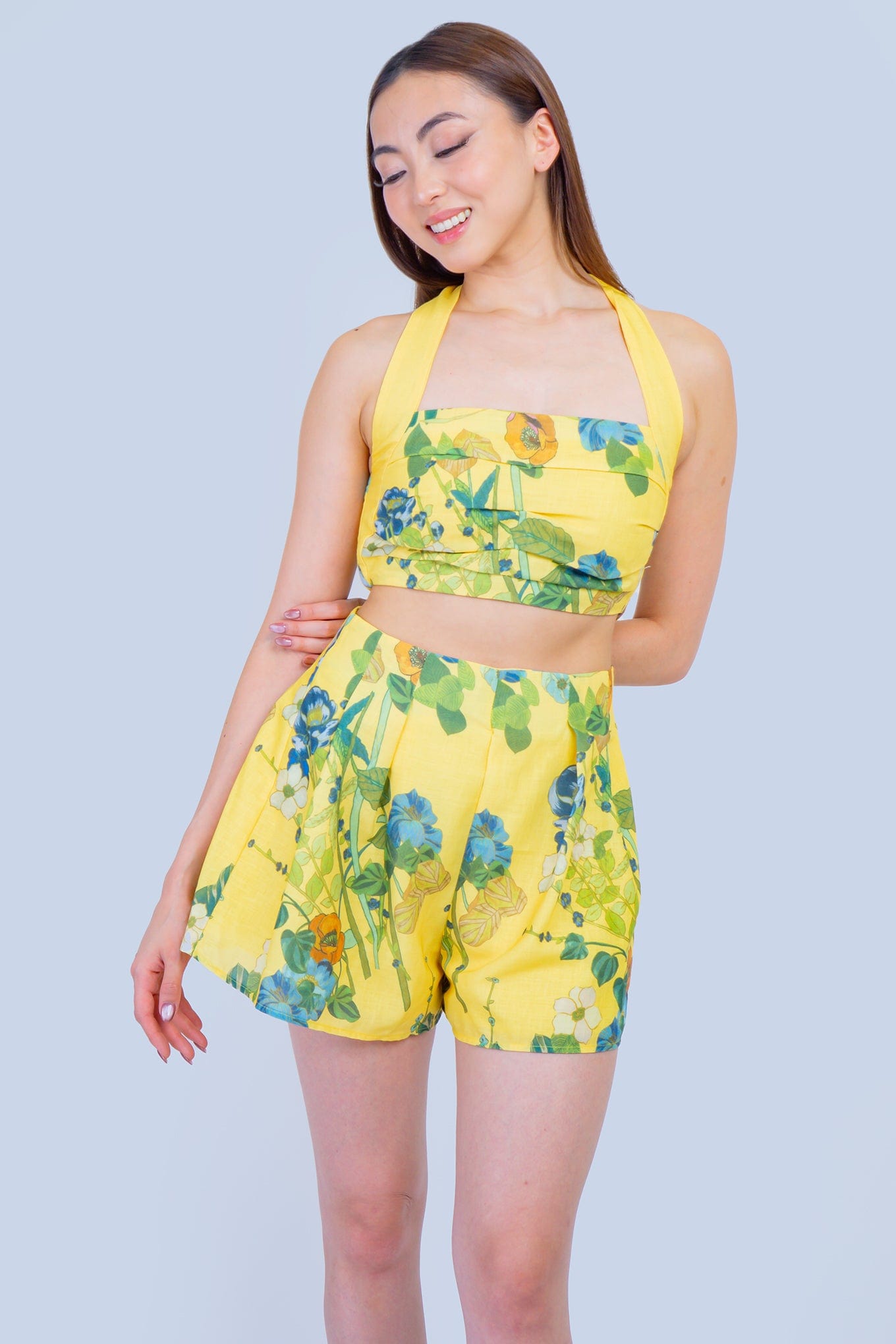 DCD SHORTS Yellow Spring Fling Short Set