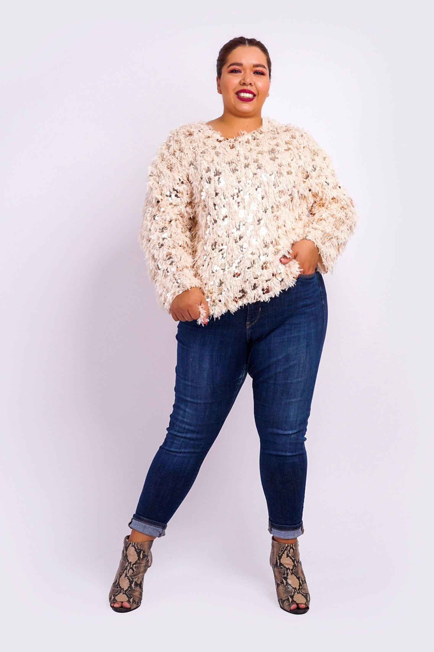 Plus size hotsell sequin sweater