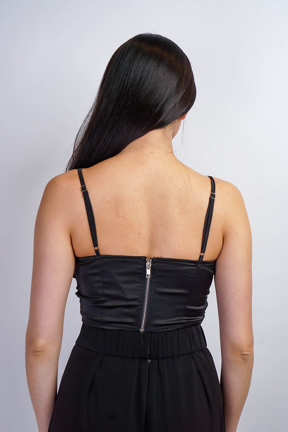 DCD Tops Black Bloom Flower Bra Top