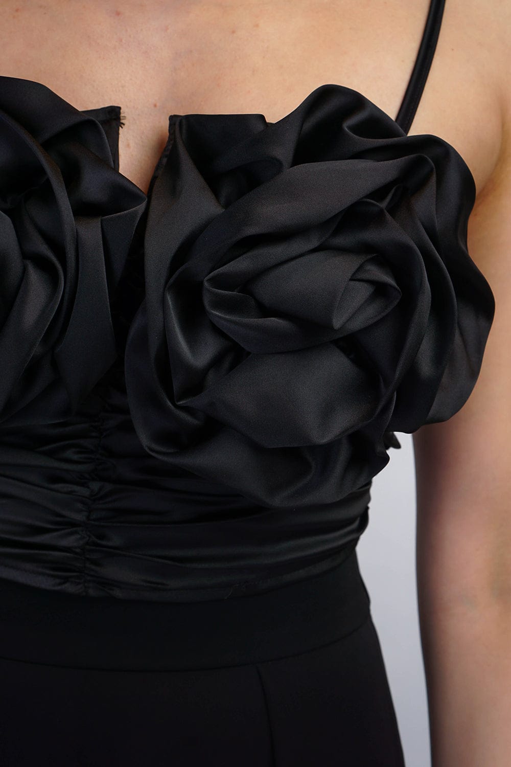 DCD Tops Black Bloom Flower Bra Top