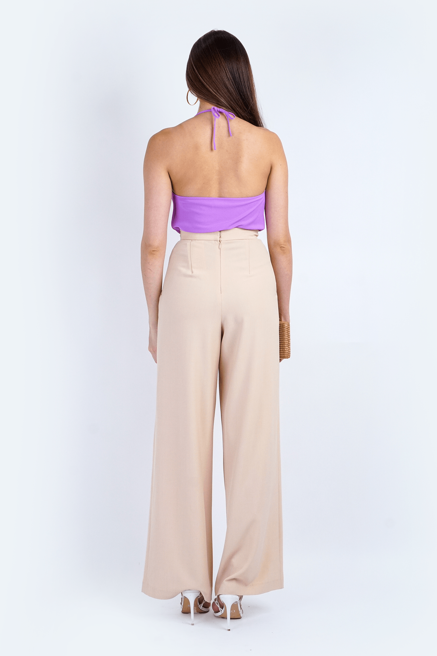 Chloe Dao TOPS Lilac Colina Cowl Neck Top