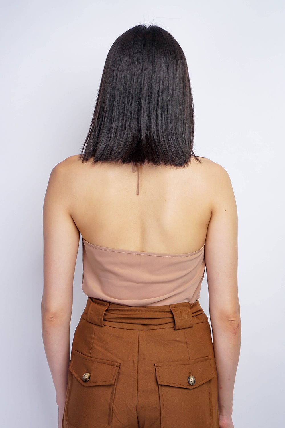 TOPS Colina Cowl Neck Top Tan - Chloe Dao