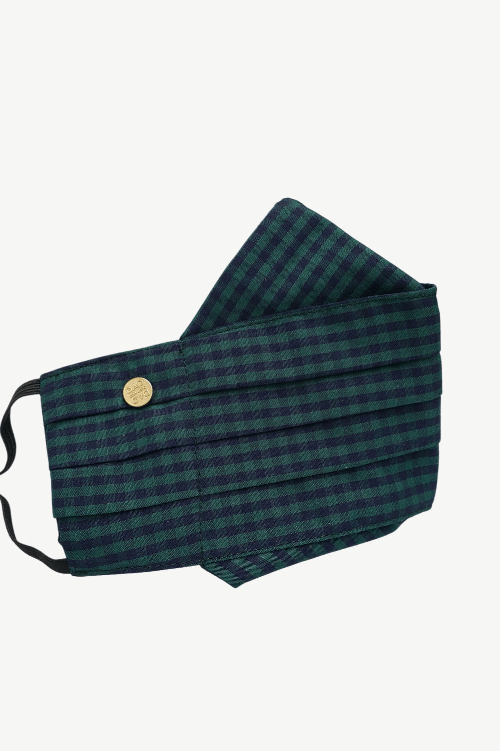 Safely Sip Face Masks Safely Sip Mask in Emerald Green Gingham - Chloe Dao