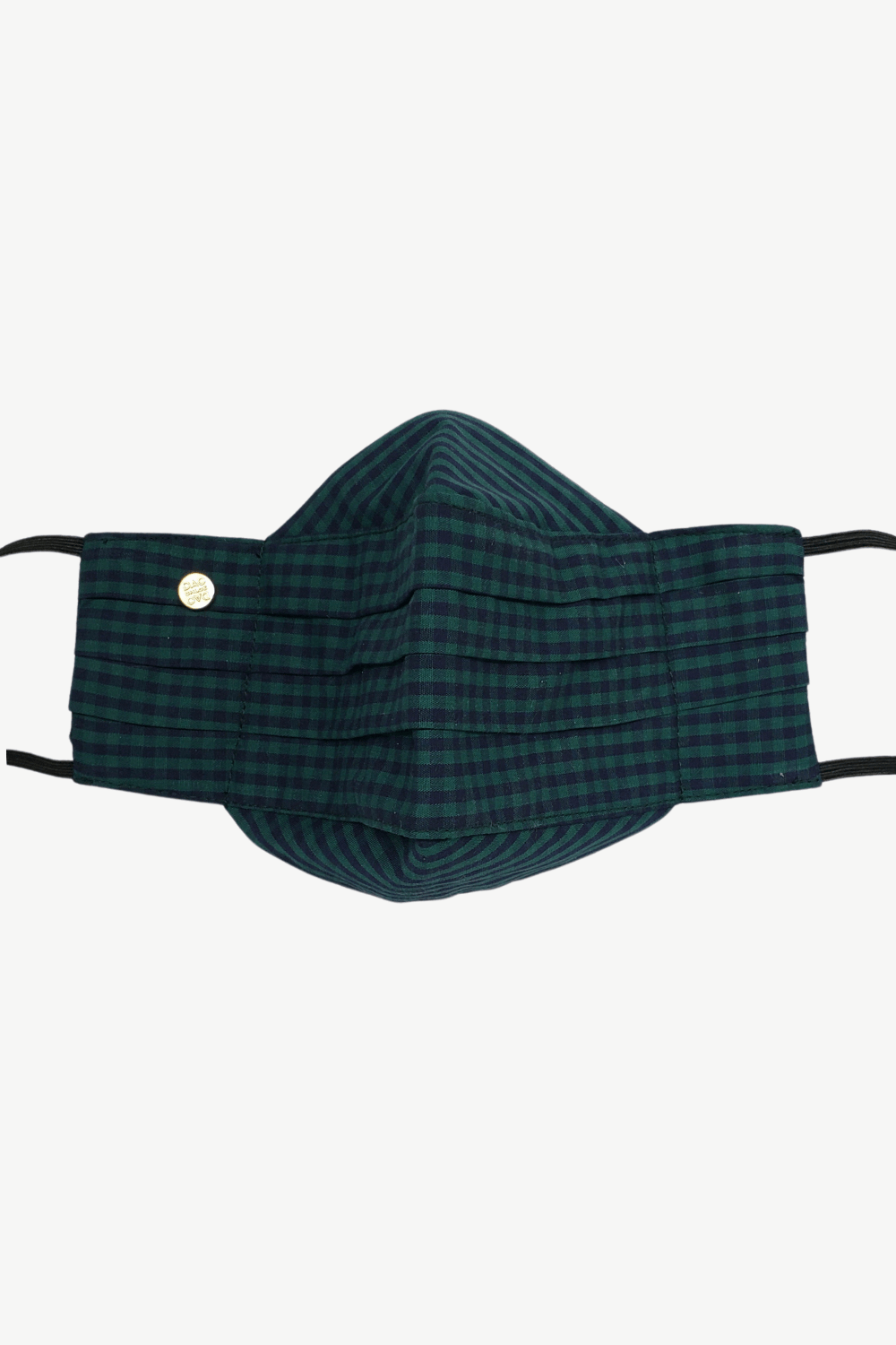 Safely Sip Face Masks Safely Sip Mask in Emerald Green Gingham - Chloe Dao