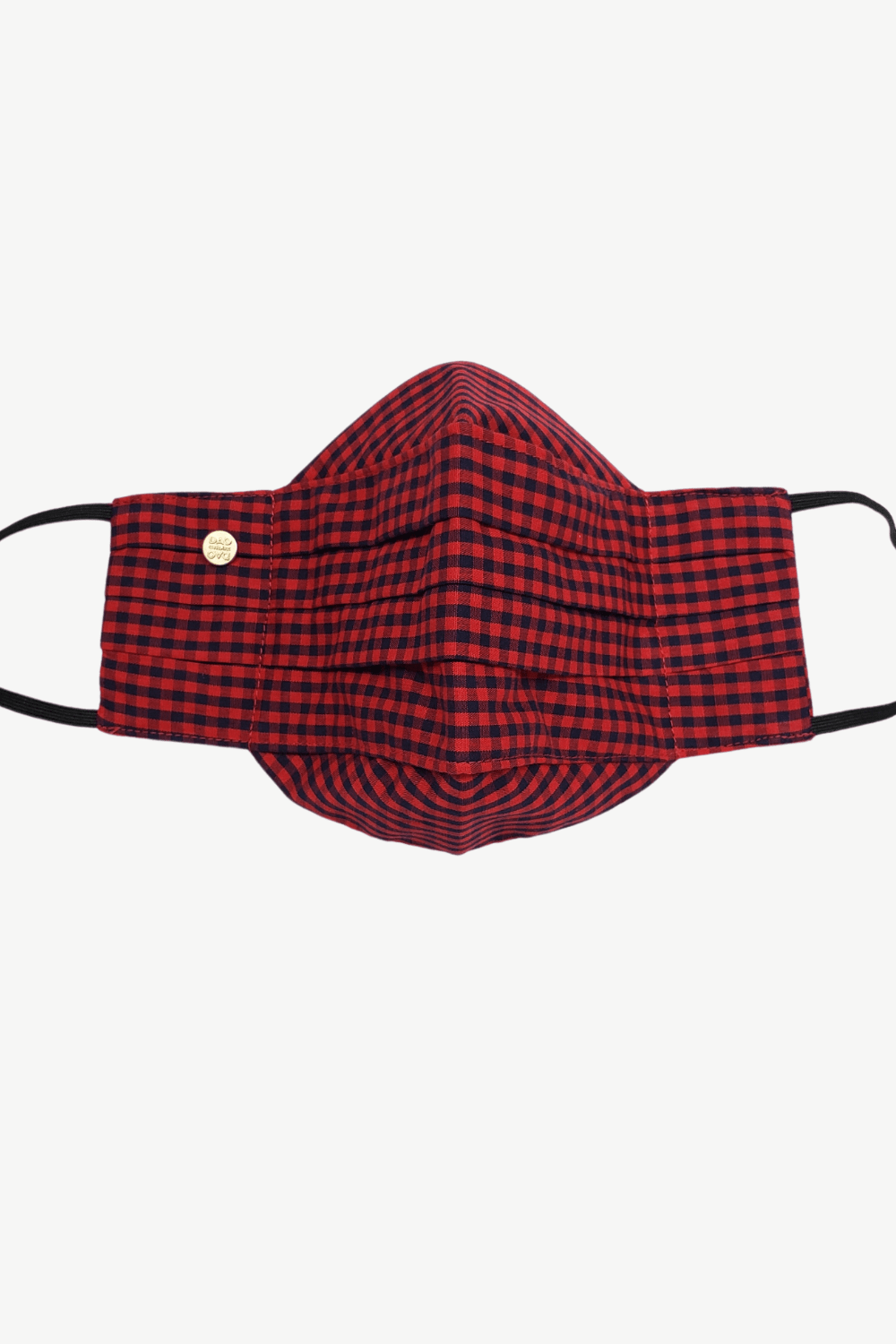 Safely Sip Face Masks Safely Sip Mask in Red and Black Gingham - Chloe Dao