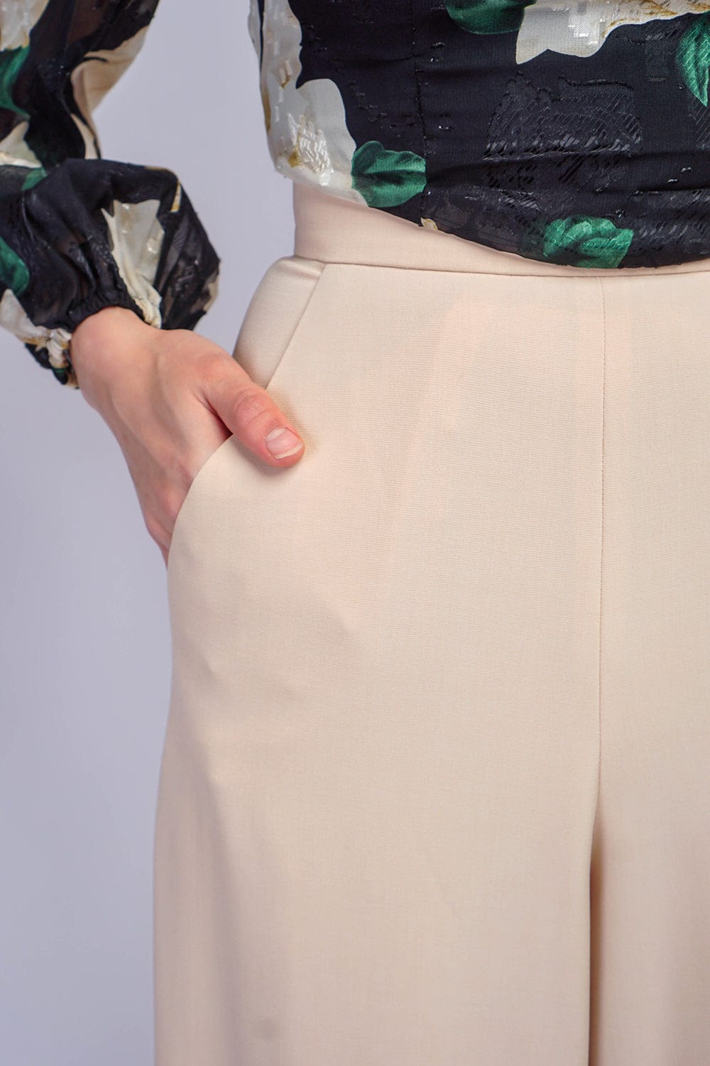 BOTTOMS Tan Straight Leg Cheryl Pants - Chloe Dao