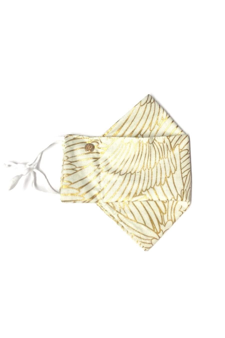Box Pleated Face Masks Golden Wings Box Pleated Mask (with Filter Pocket) - Chloe Dao
