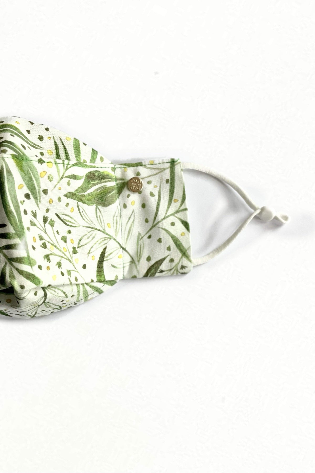 Box Pleated Face Masks Green Botanical Box Pleat Mask - Chloe Dao