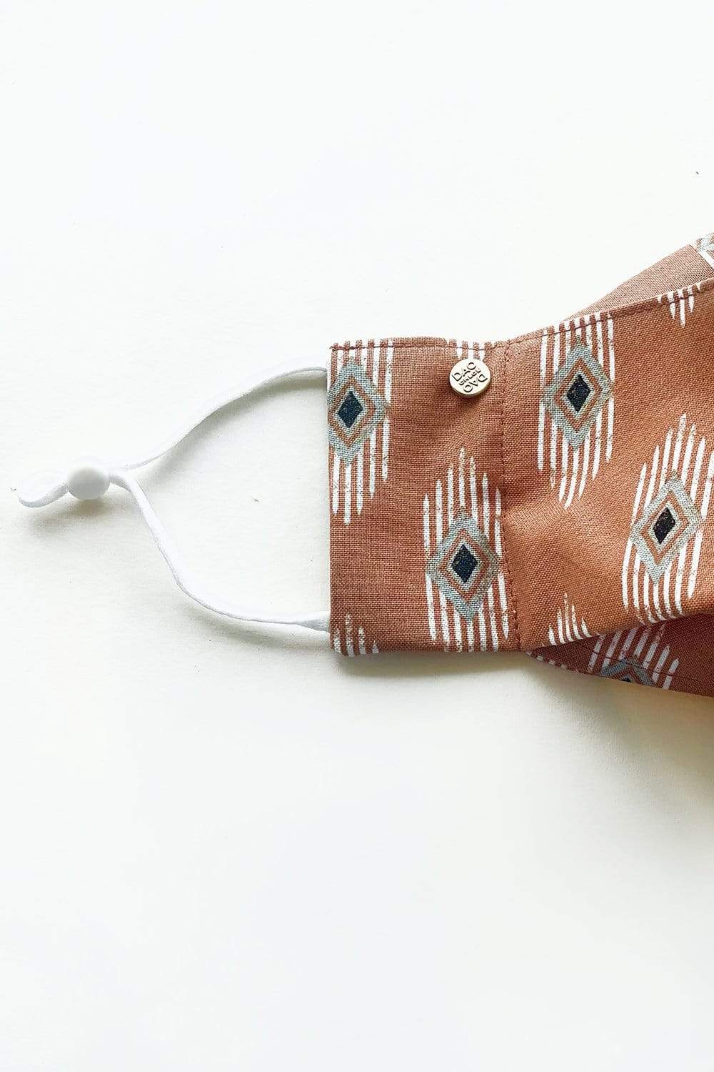 Box Pleated Face Masks Navajo Diamond Print (Box Pleated Mask with Filter Pocket) - Chloe Dao