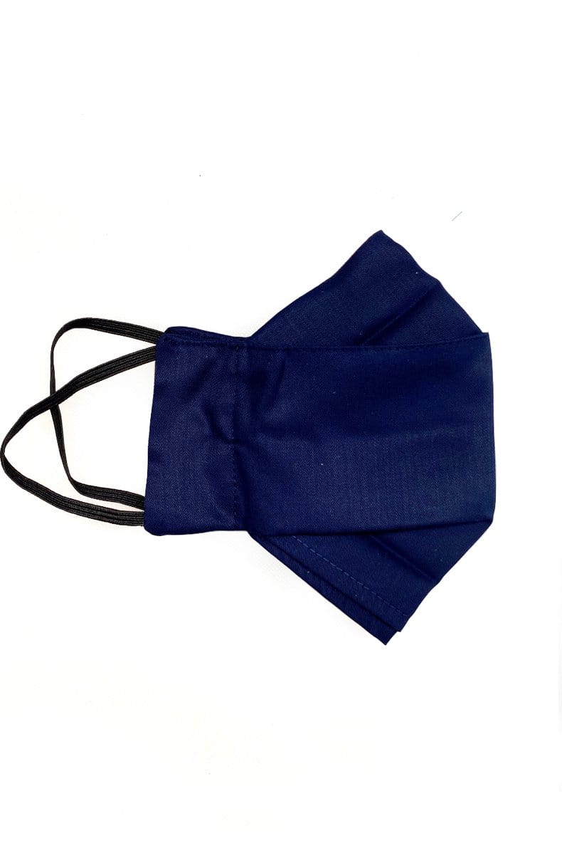 Box Pleated Face Masks New Navy Mask (Box Pleated w Filter Pocket) XS/S - Chloe Dao