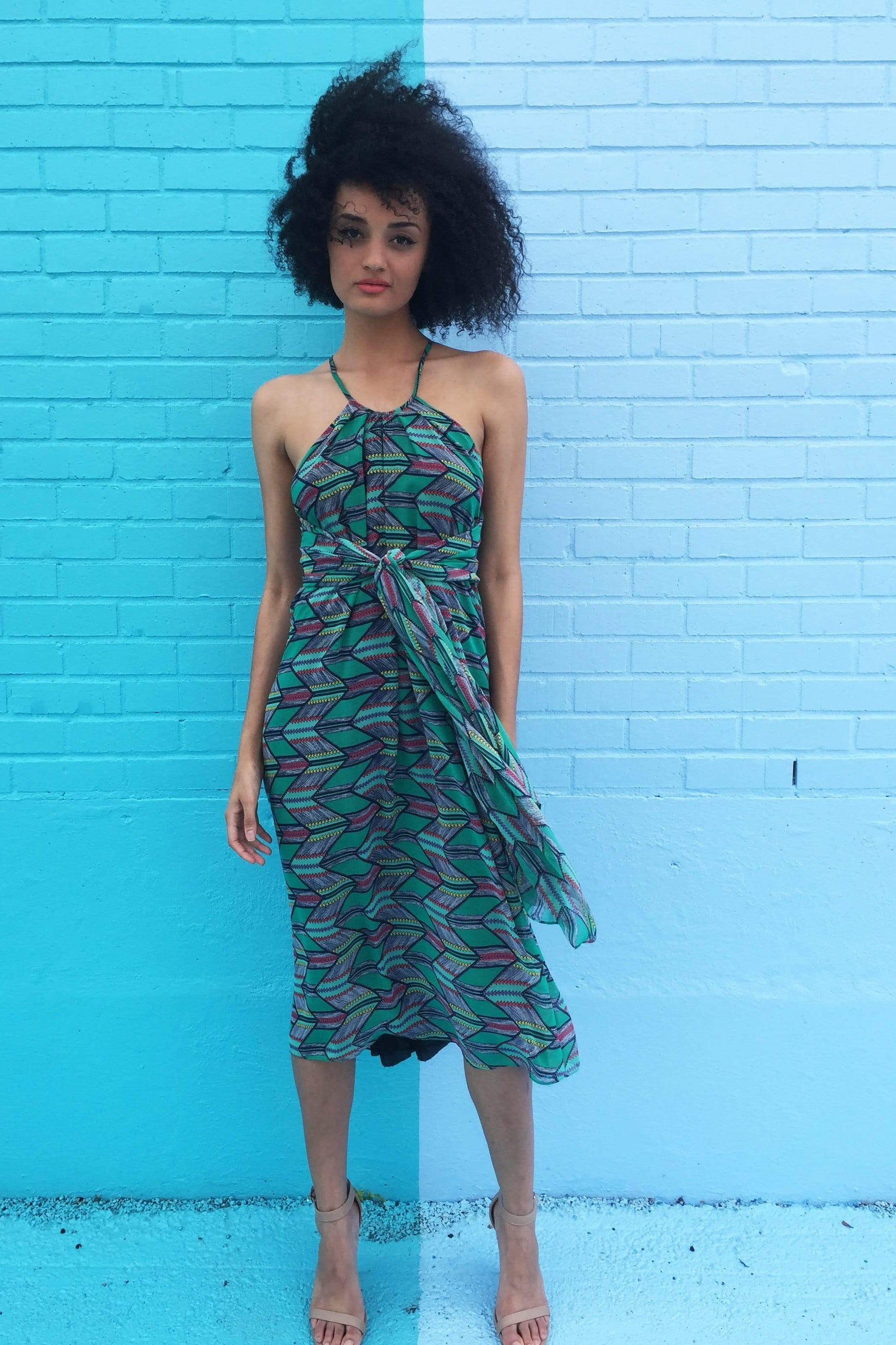 Clementine Dress Green - Chloe Dao