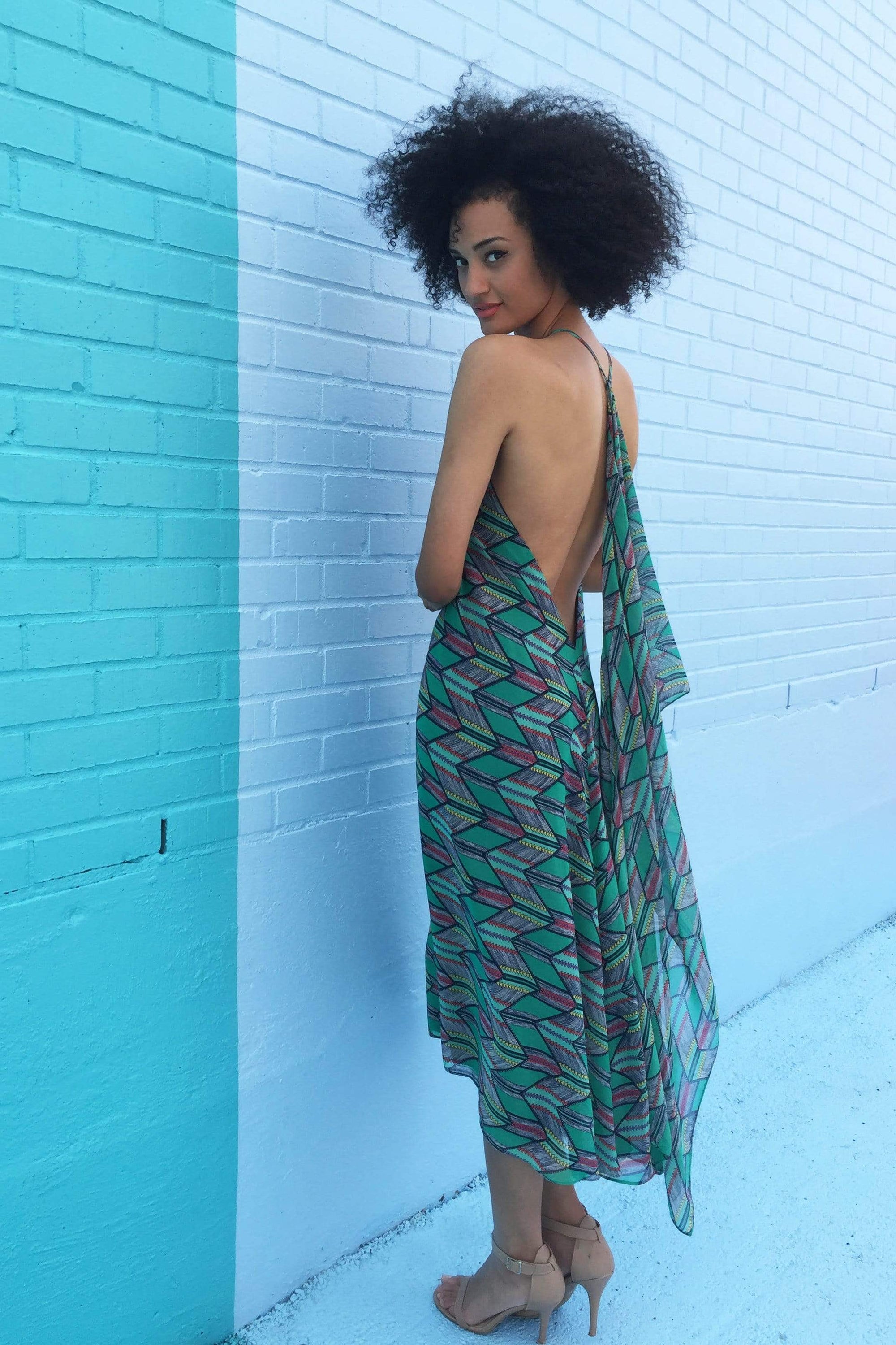 Clementine Dress Green - Chloe Dao