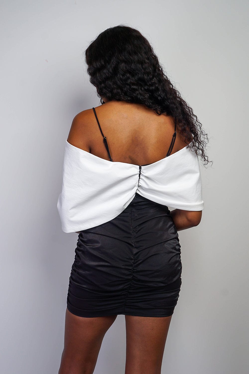 DRESSES Black/White Oversize Bowtie Dress - Chloe Dao