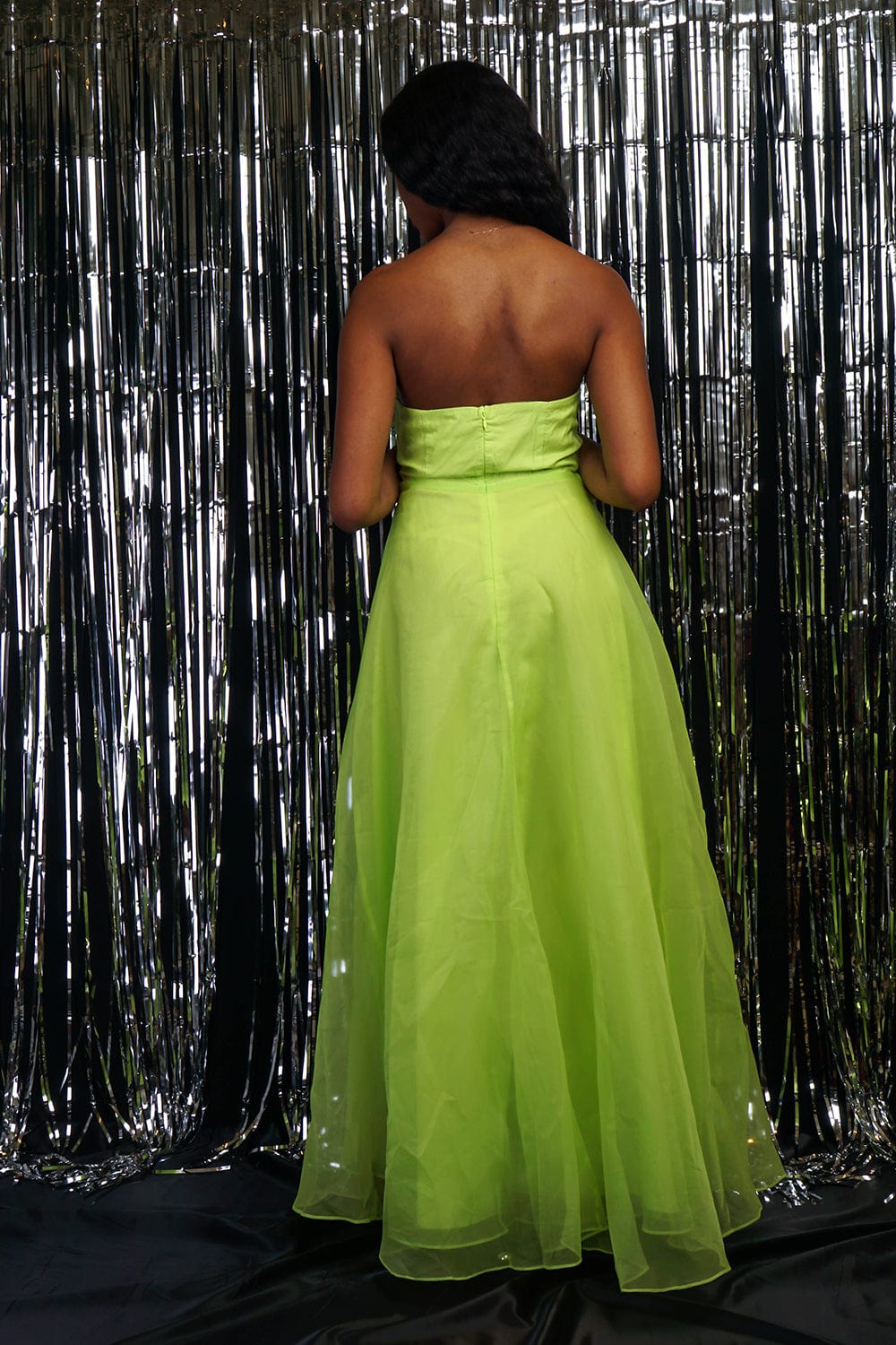 GOWNS Neon Strapless Sweetheart Full Skirt Gown - Chloe Dao