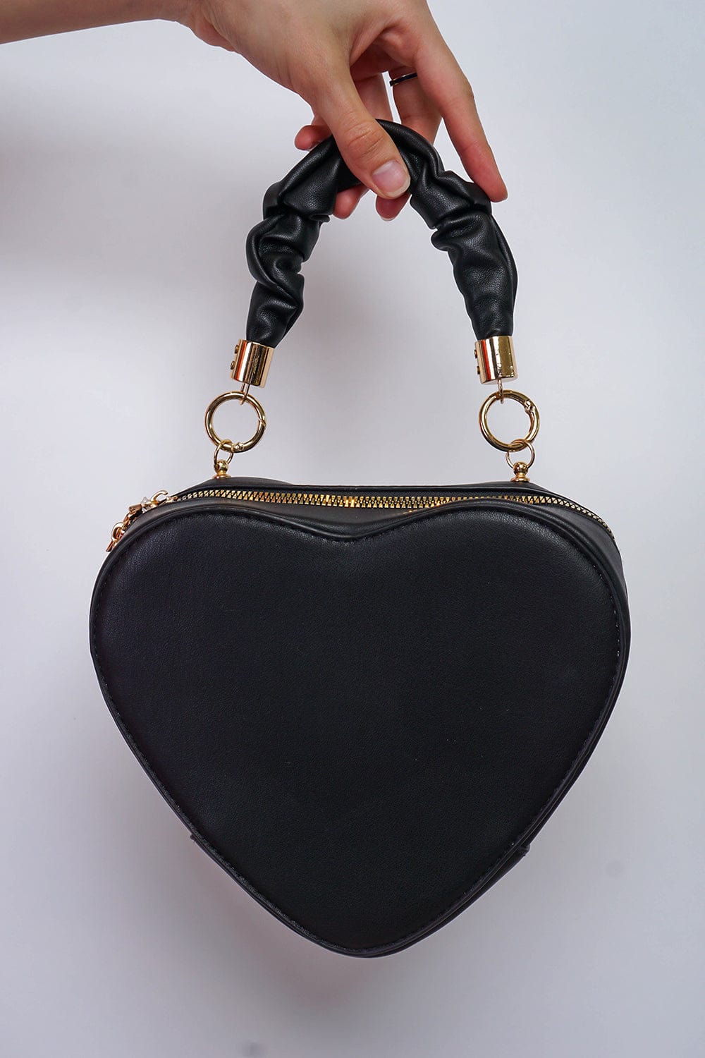HANDBAGS Black Heart Shaped Handbag - Chloe Dao