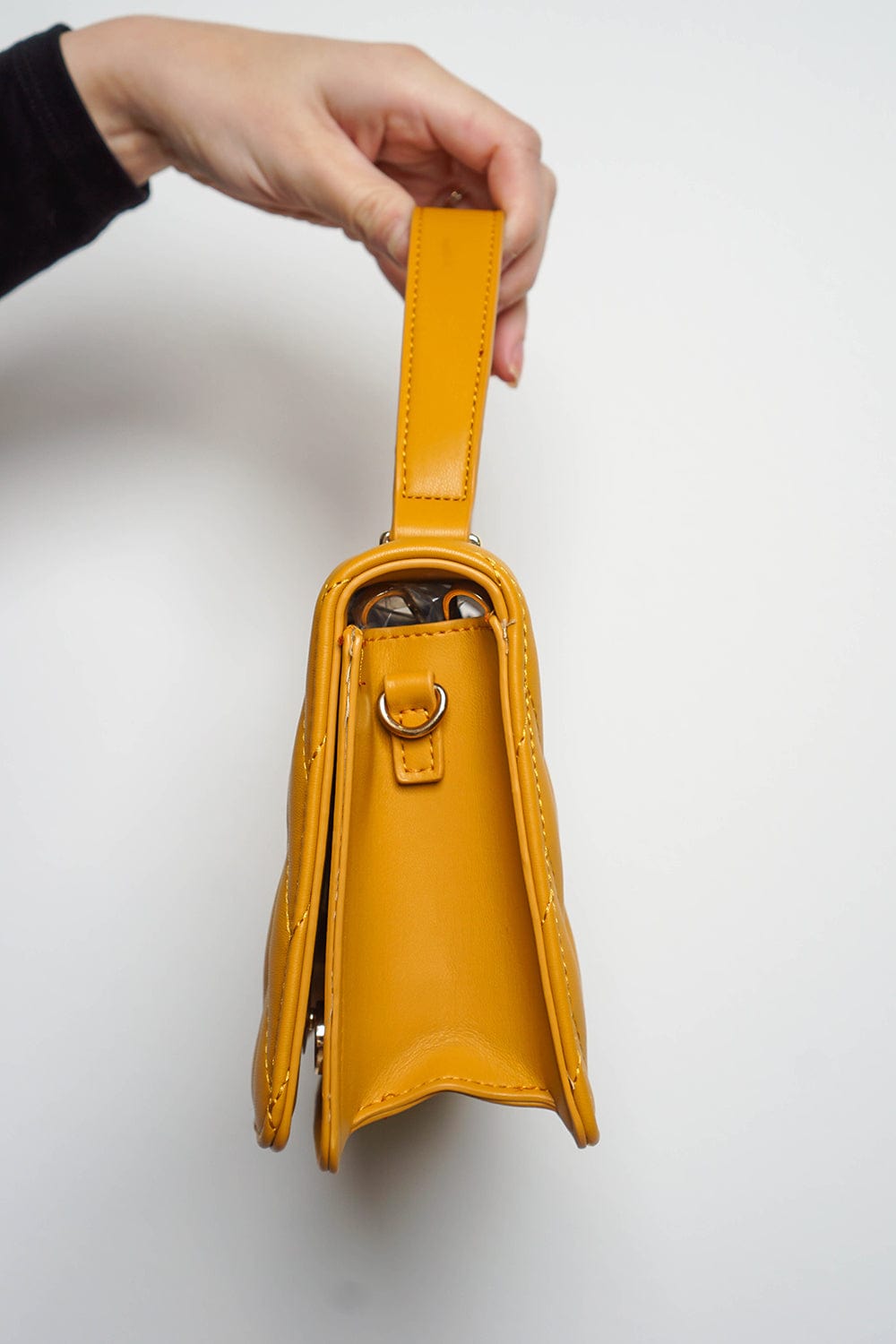 HANDBAGS Mustard Quilted HandBag - Chloe Dao