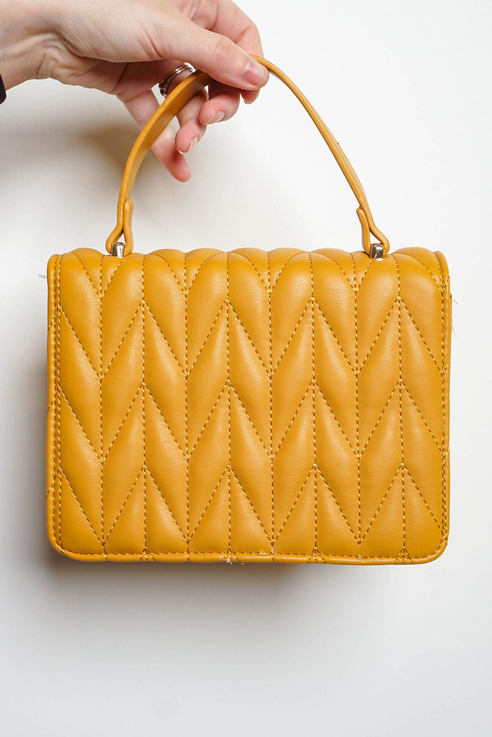 HANDBAGS Mustard Quilted HandBag - Chloe Dao