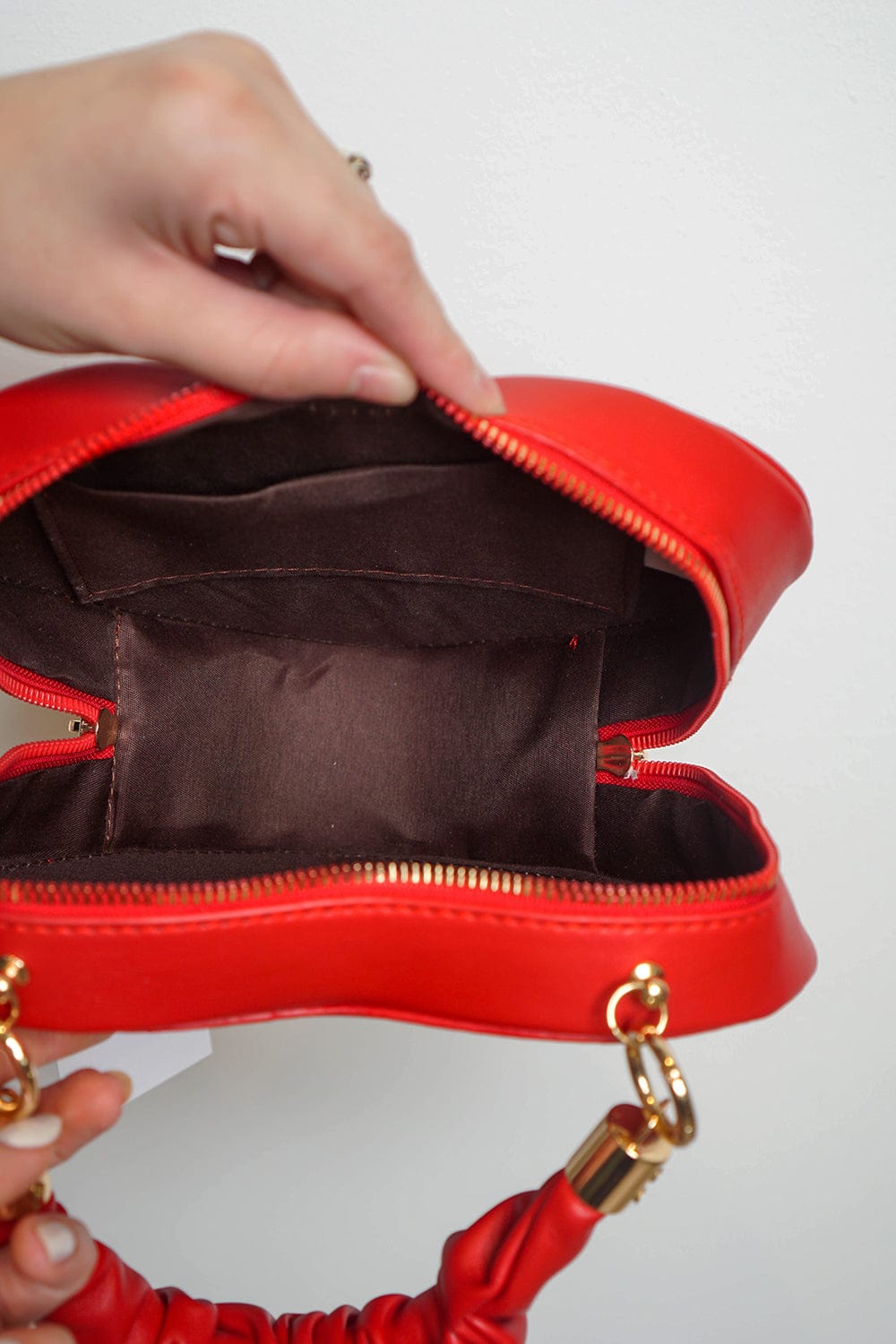 red v purse