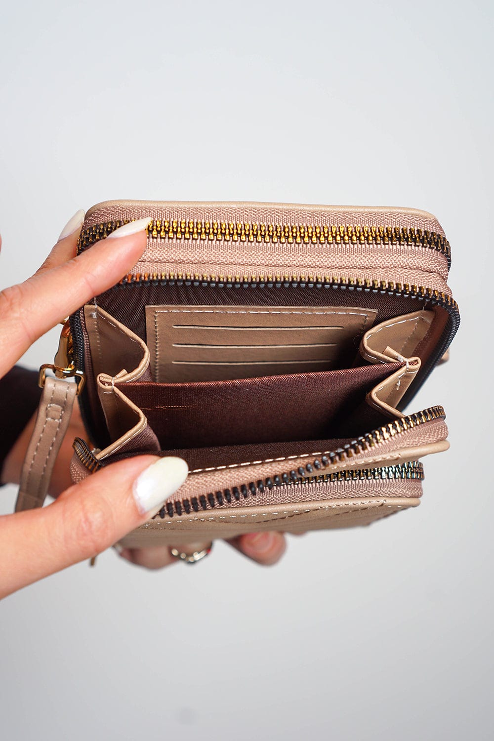 HANDBAGS Stone Quilted Phone Holder Bag - Chloe Dao