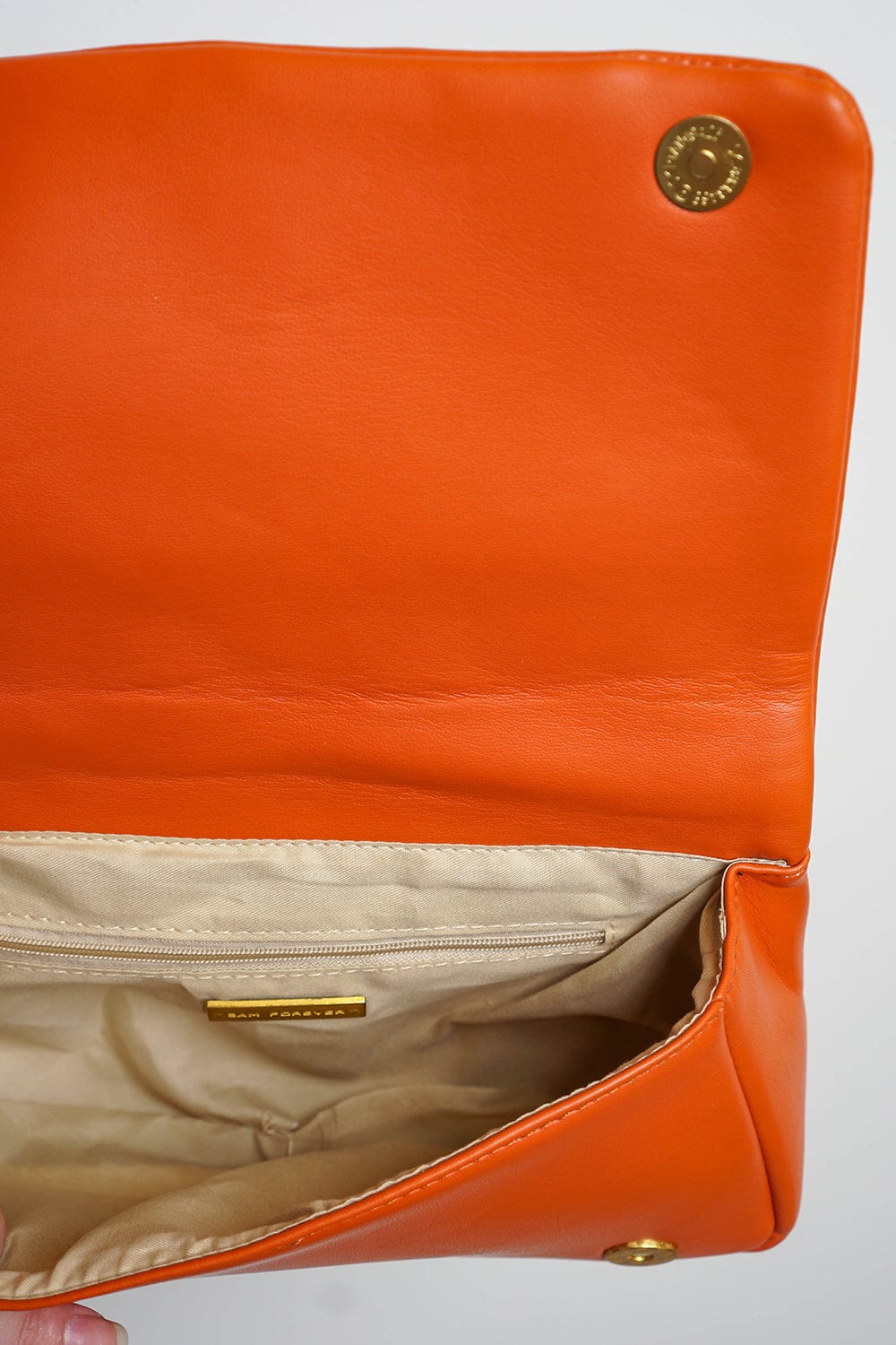 HANDBAGS Tan Diamond Embossed Handbag - Chloe Dao