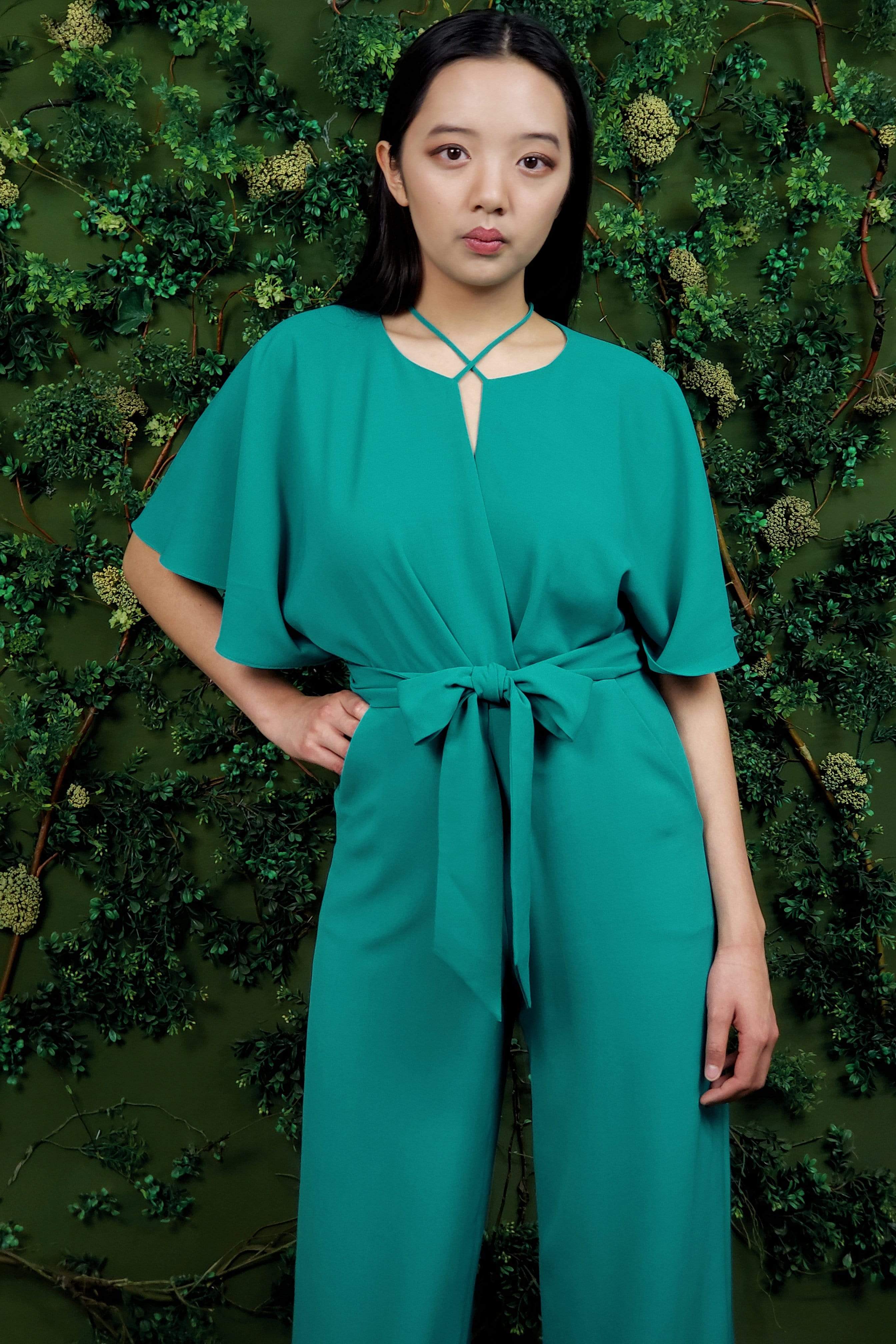 JUMPSUITS & ROMPERS Necee Jumpsuit Sea Glass - Chloe Dao