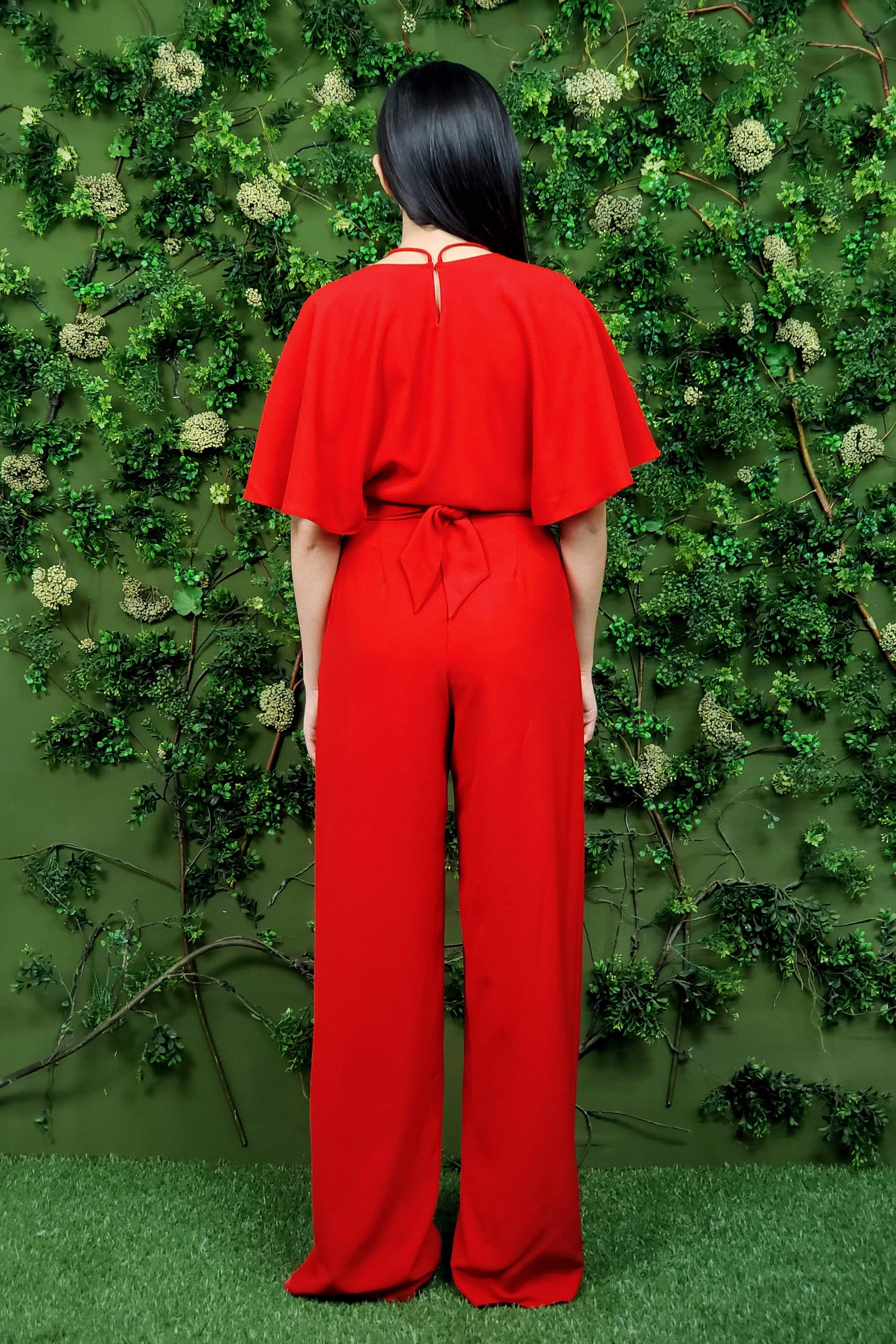 JUMPSUITS & ROMPERS Necee Jumpsuit Red - Chloe Dao