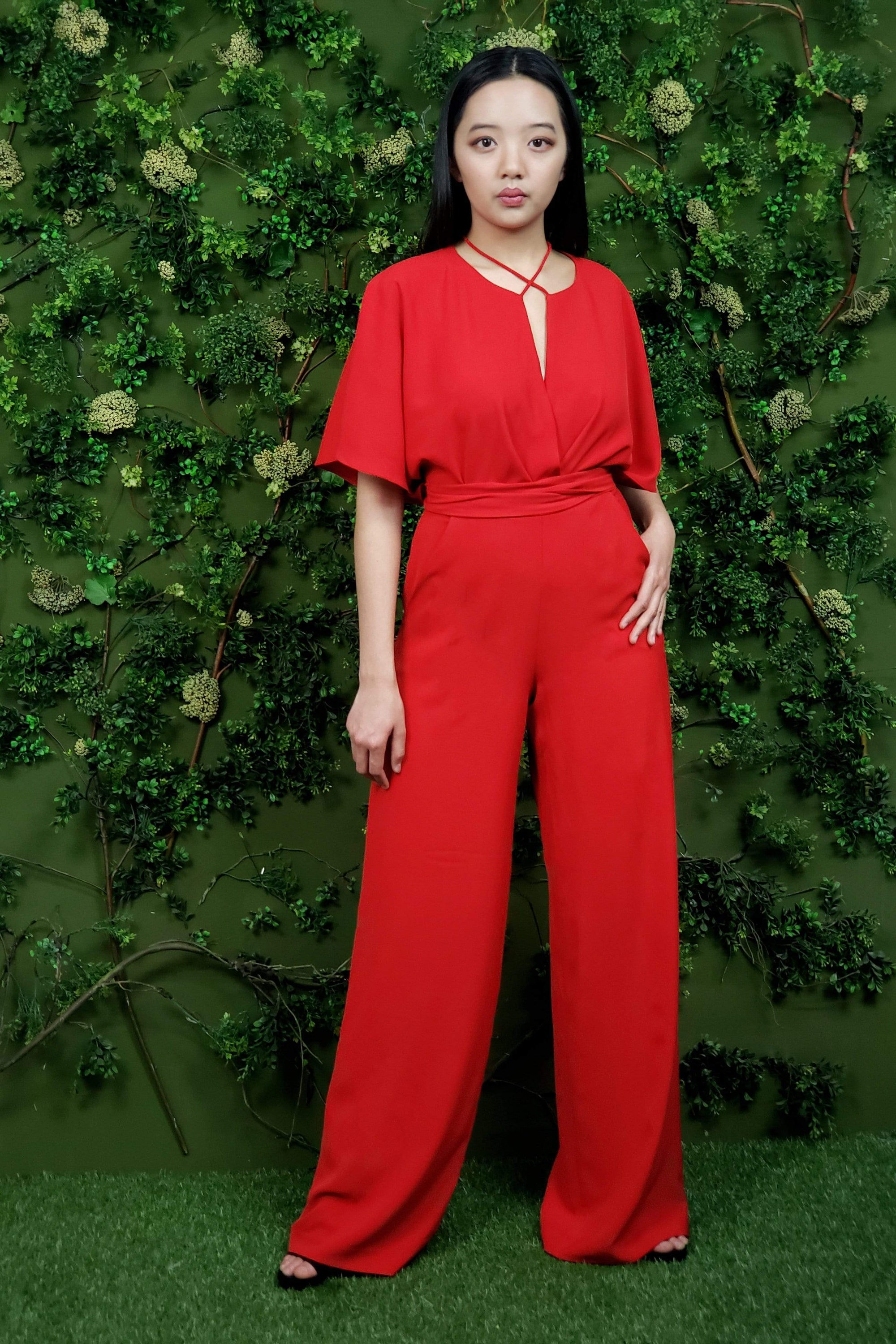 JUMPSUITS & ROMPERS Necee Jumpsuit Red - Chloe Dao