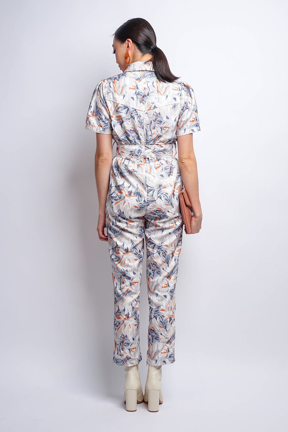 Jumpsuits &amp; Rompers Floral Dusty Blue Jumpsuit - Chloe Dao