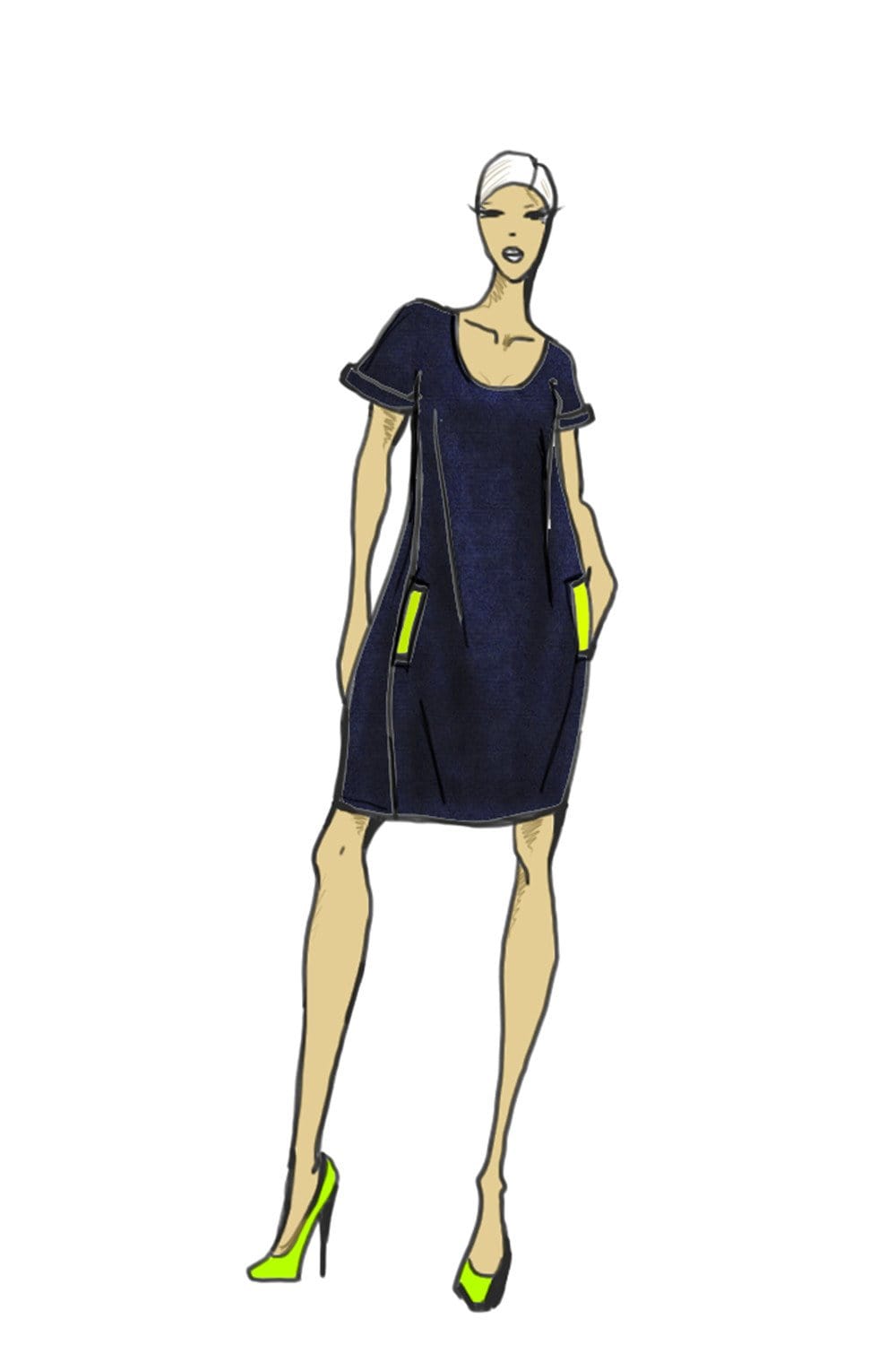 Kiera Solid Dress - Chloe Dao