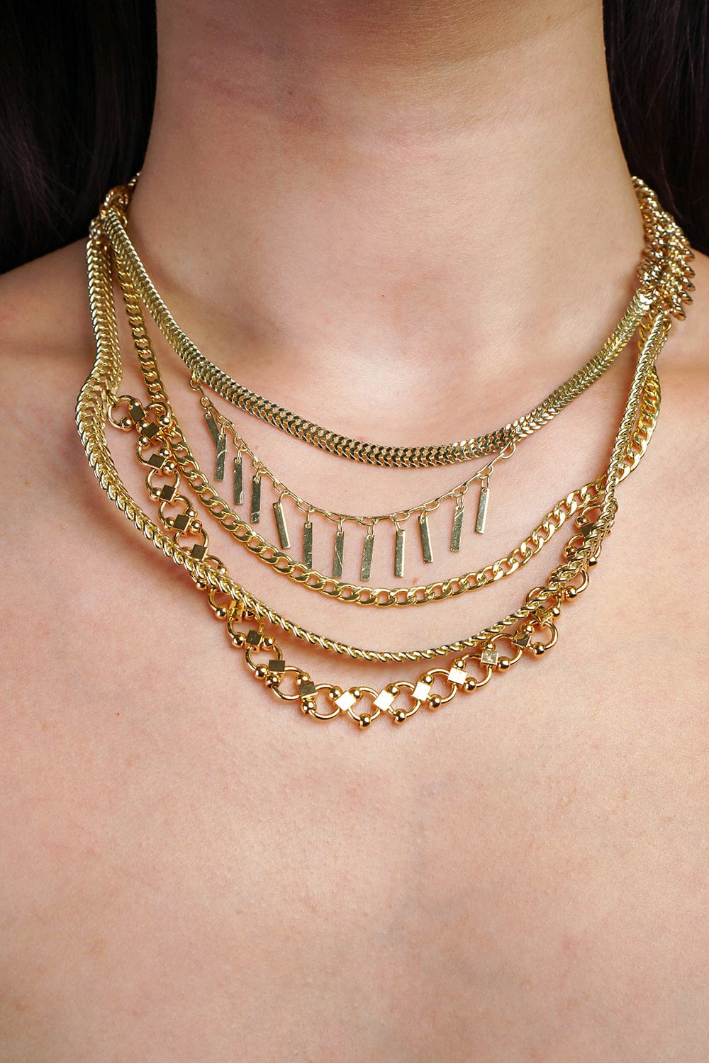 DCD NECKLACES Gold Layered Necklace