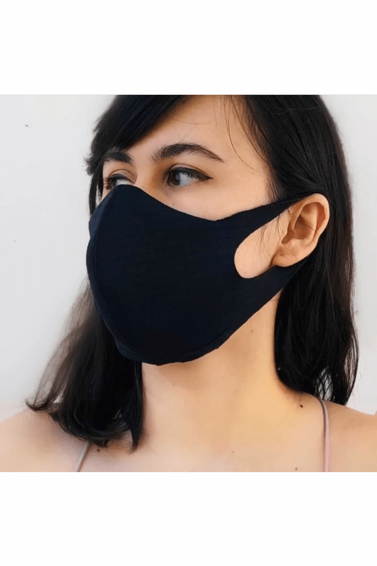 Neoprene Face Masks Black Antibacterial Premium Neoprene Waterproof Face Mask (Filter Pocket) - Chloe Dao