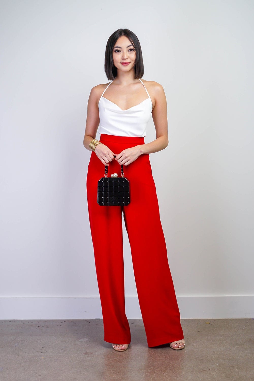 BOTTOMS Red Cheryl Pants - Chloe Dao