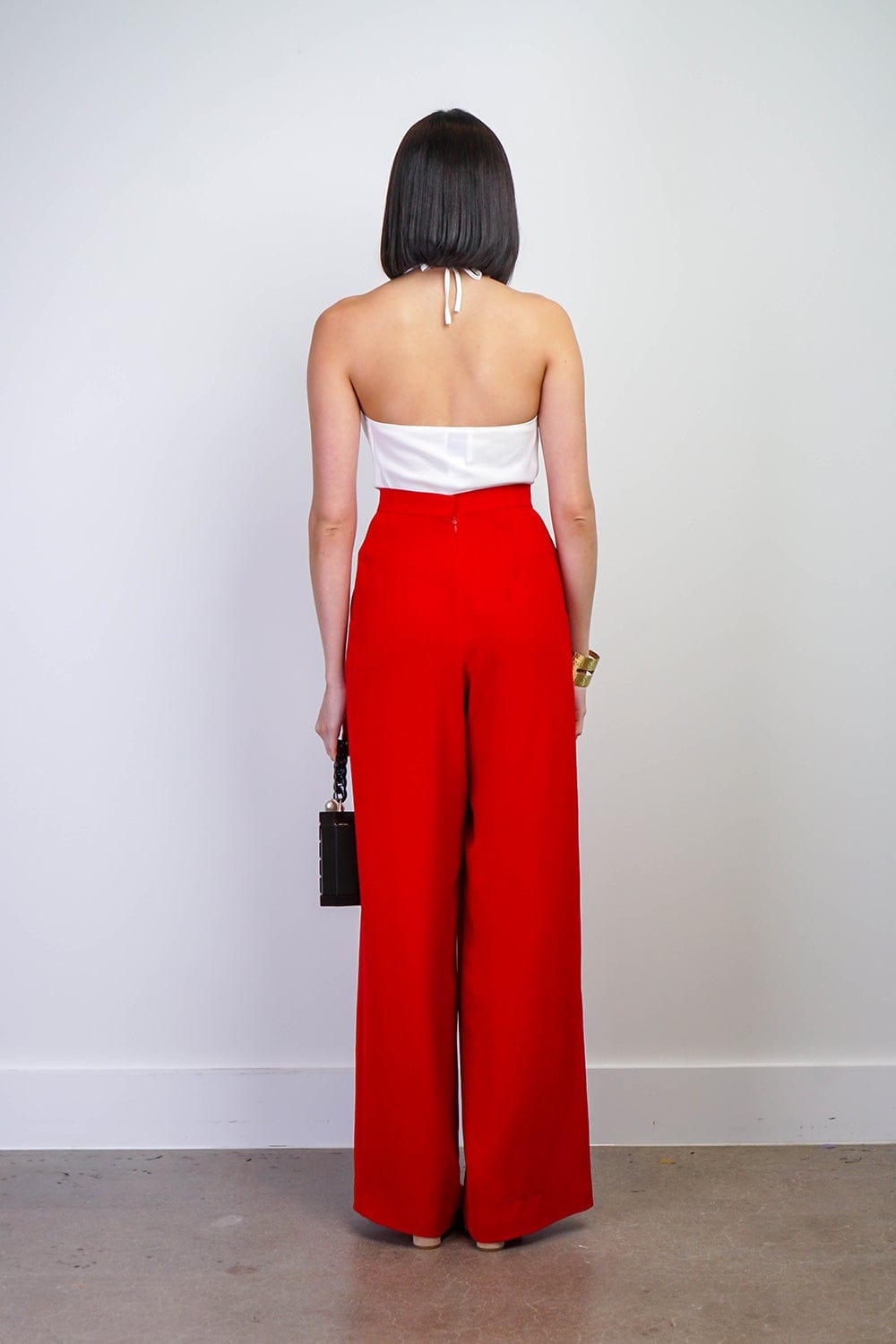 BOTTOMS Red Cheryl Pants - Chloe Dao