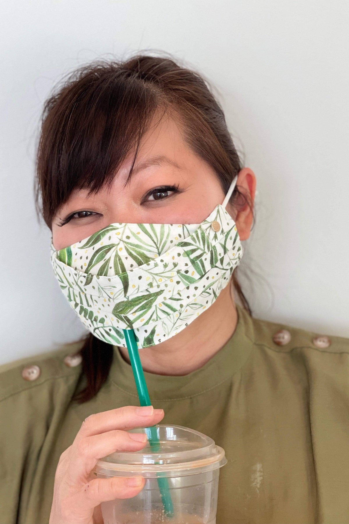 Safely Sip Face Masks Safely Sip Mask Green Botanical - Chloe Dao