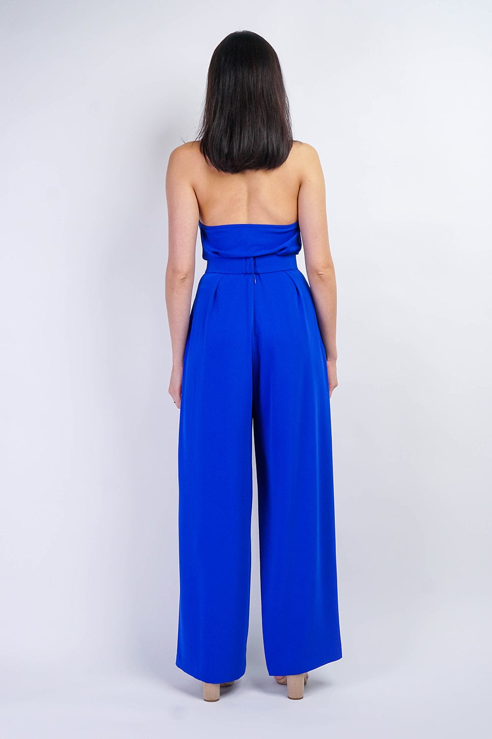 TOPS Cobalt Blue Colina Cowl Neck Top - Chloe Dao