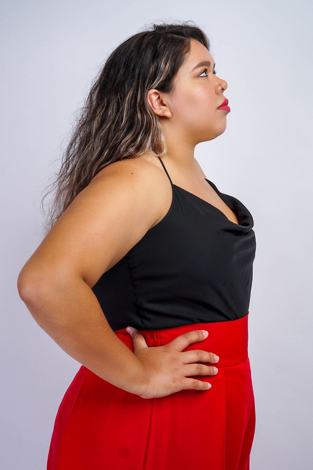TOPS Colina Cowl Neck Top Black - Chloe Dao
